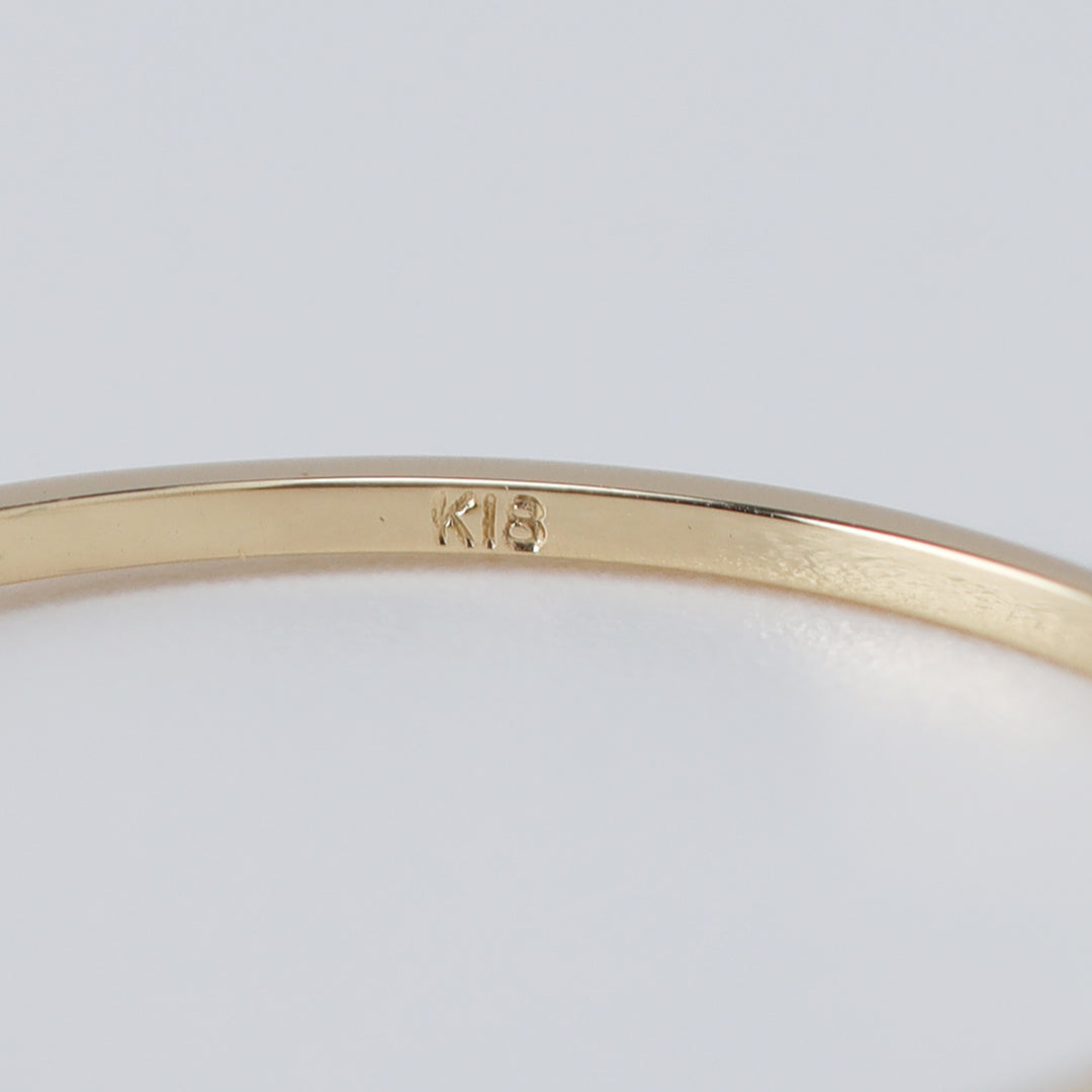 <NEW>【お買い得ジュエリー】K18ダイヤモンドリング(ライン) 12号