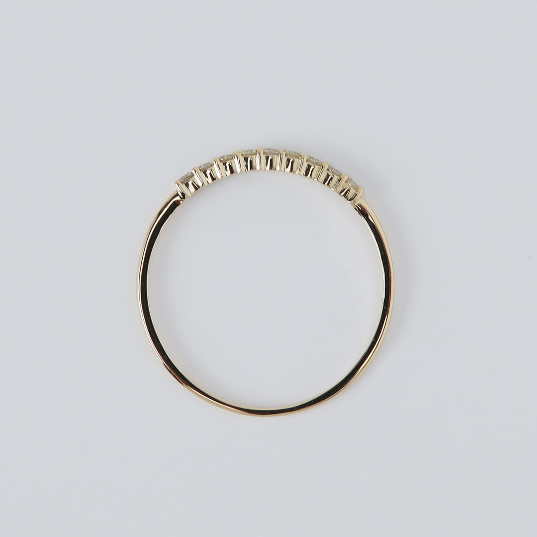 <NEW>【お買い得ジュエリー】K18ダイヤモンドリング(ライン) 12号