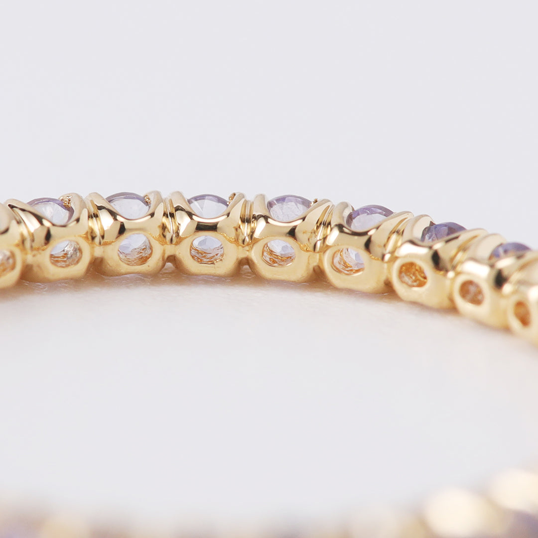 <期間限定販売>【受注生産品】K18タンザナイトフルエタニティリング