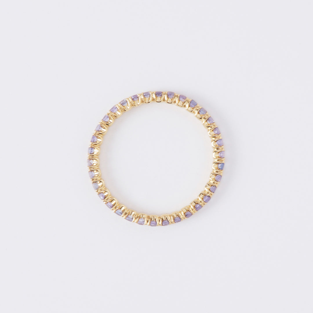 <期間限定販売>【受注生産品】K18タンザナイトフルエタニティリング