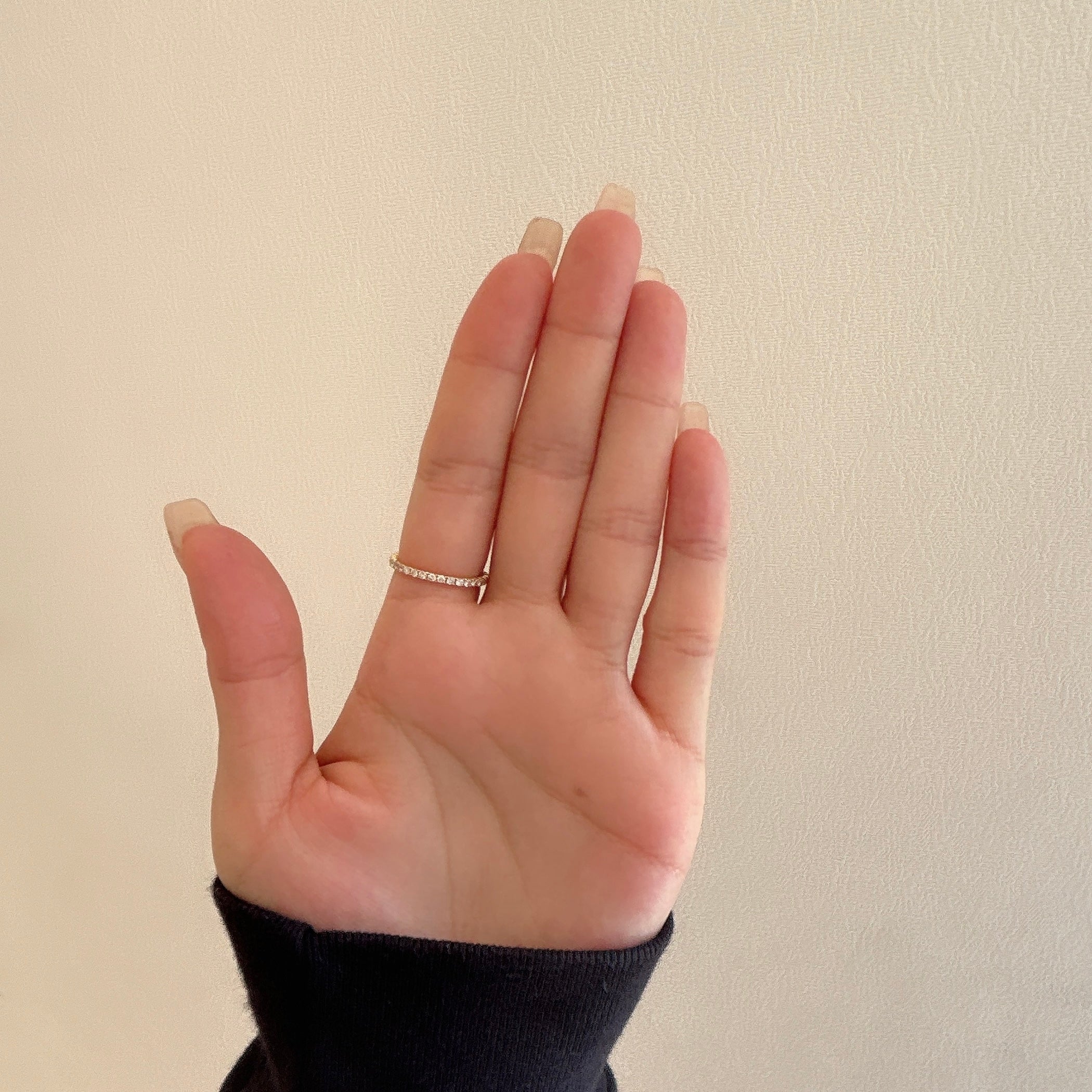 【受注生産品】K18ダイヤモンドフルエタニティリング