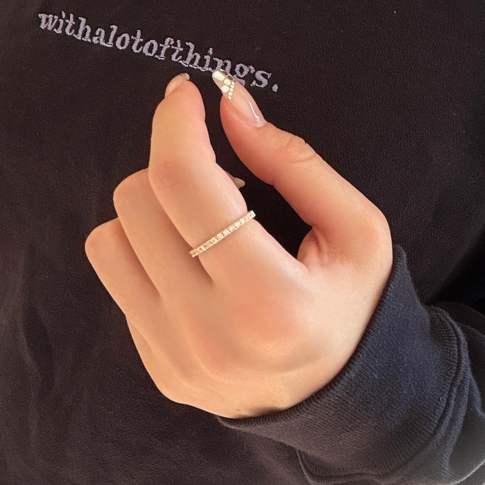 【受注生産品】K18ダイヤモンドフルエタニティリング