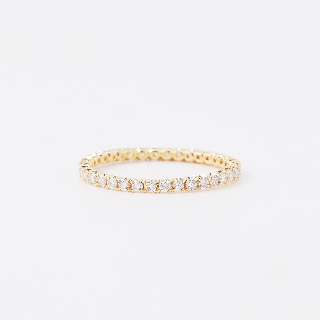 【受注生産品】K18ダイヤモンドフルエタニティリング