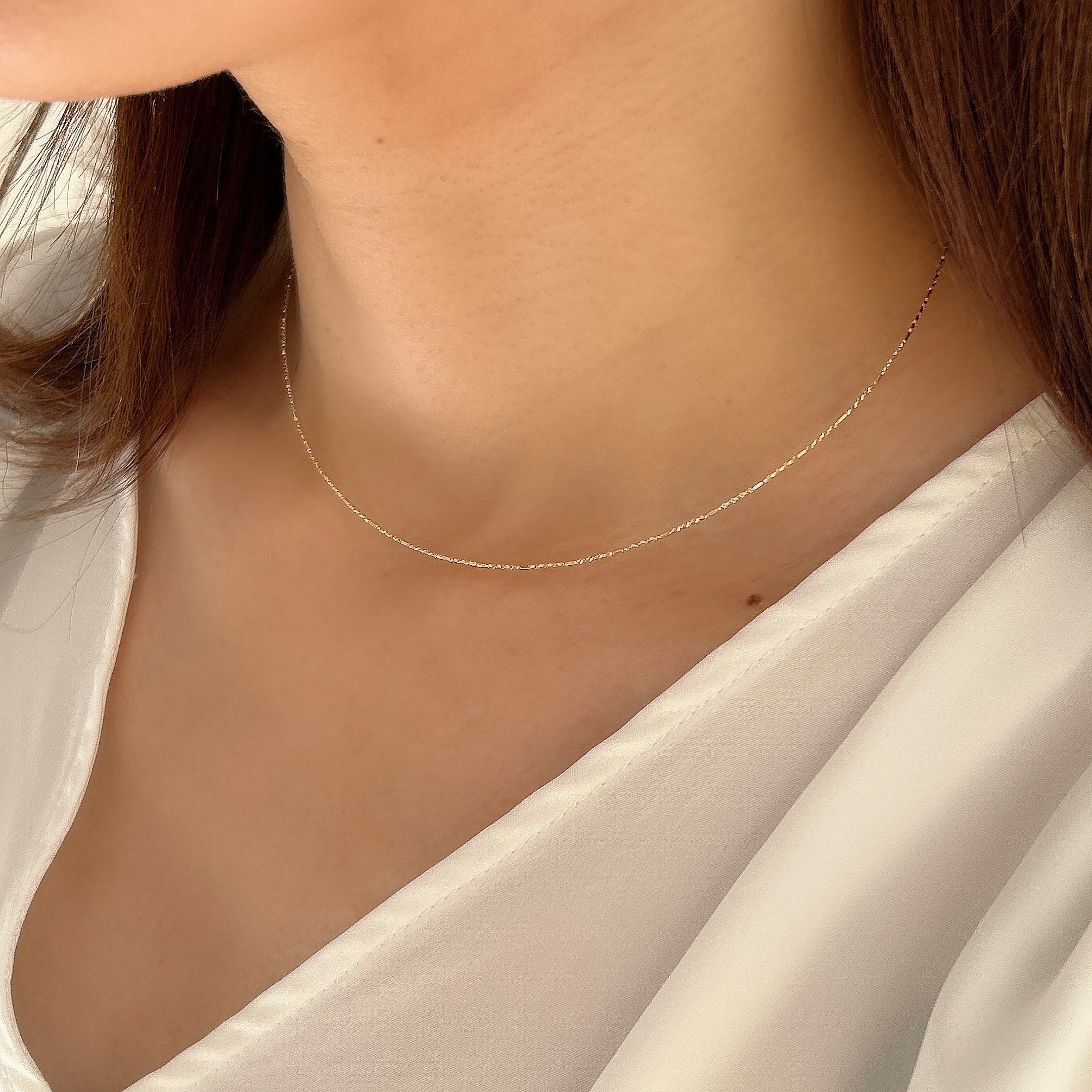 <NEW>K18ワイヤーネックレス