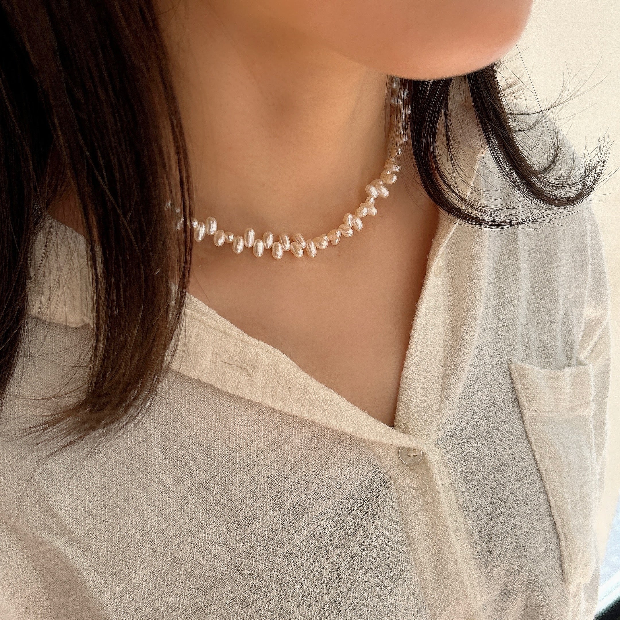 SV925淡水クレオパトラネックレス