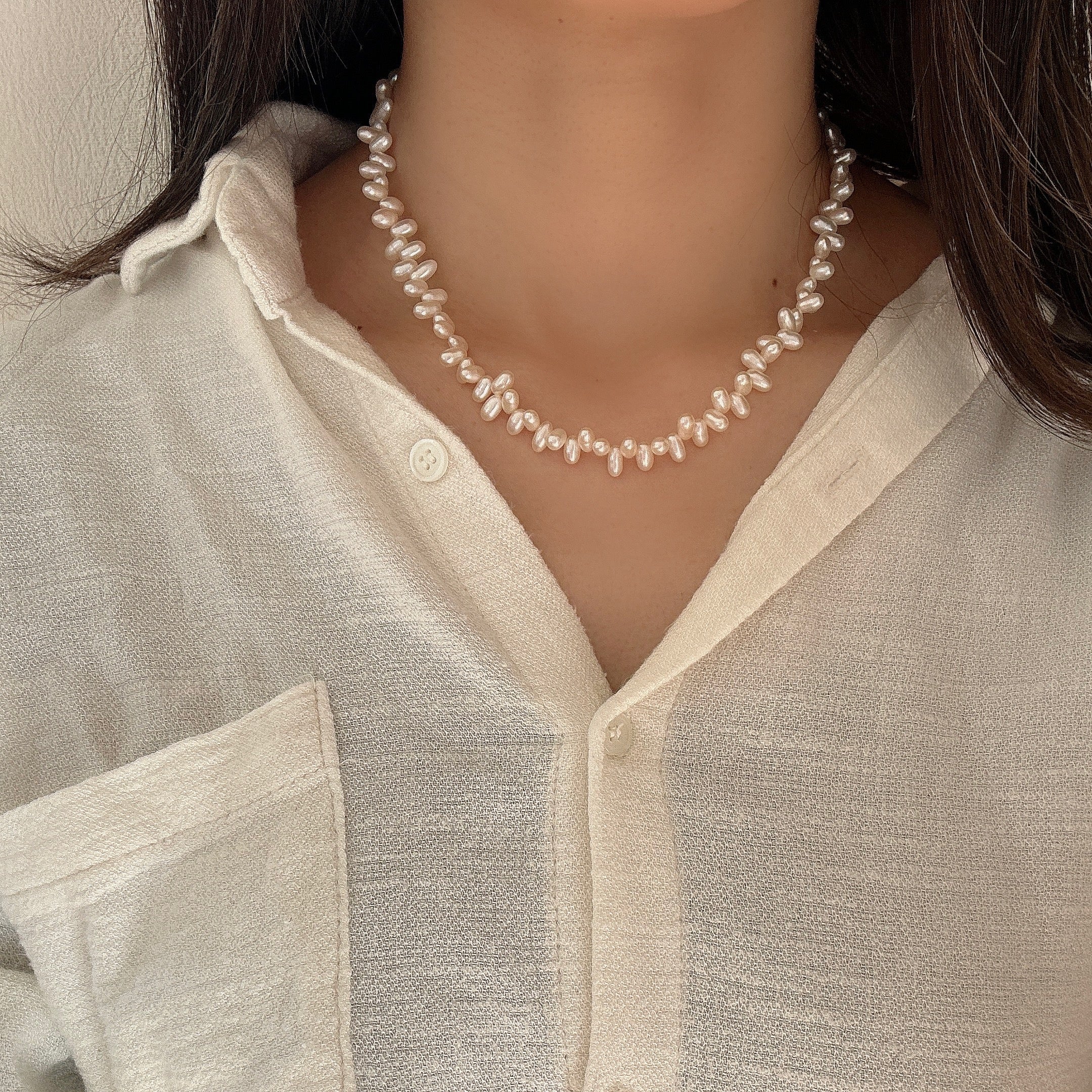 SV925淡水クレオパトラネックレス