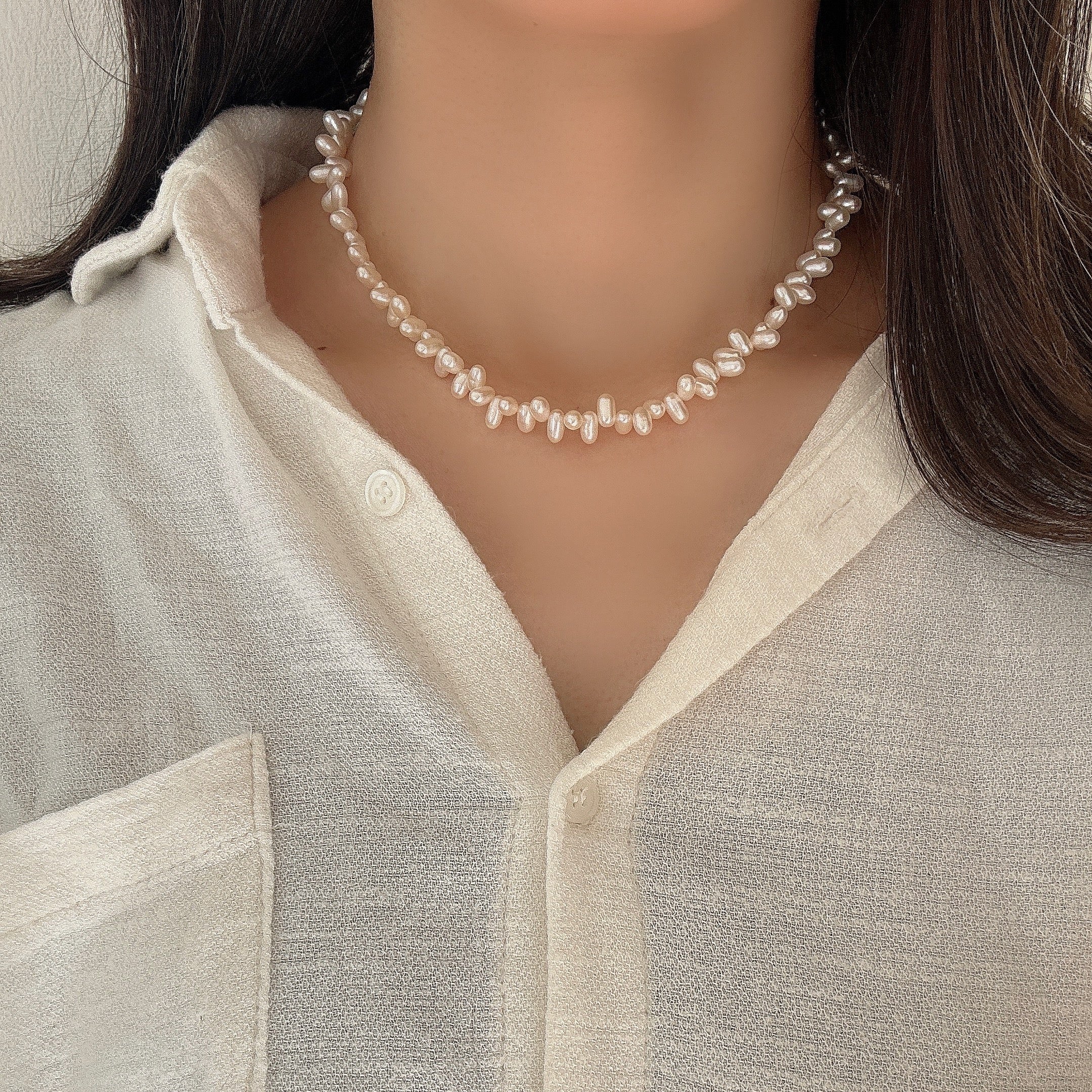 SV925淡水クレオパトラネックレス