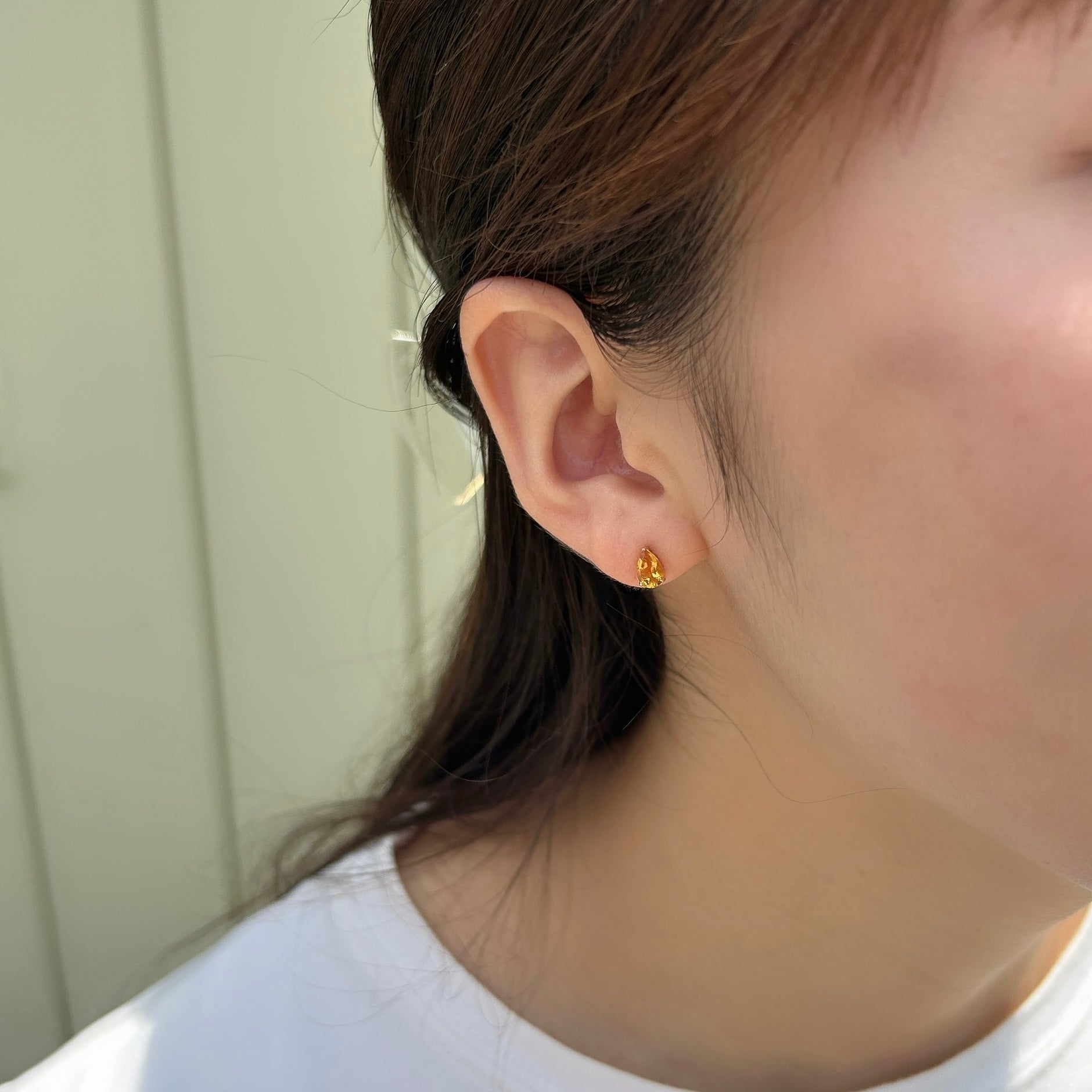 K18シトリンピアス