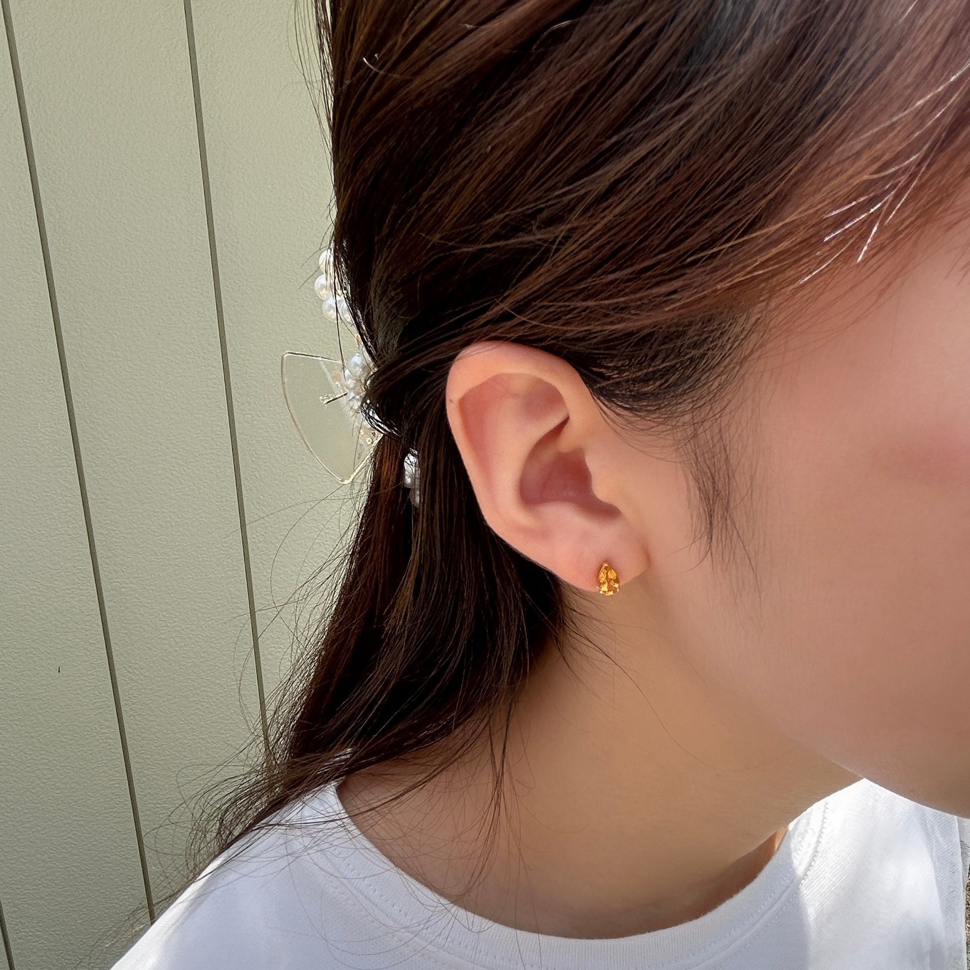 K18シトリンピアス