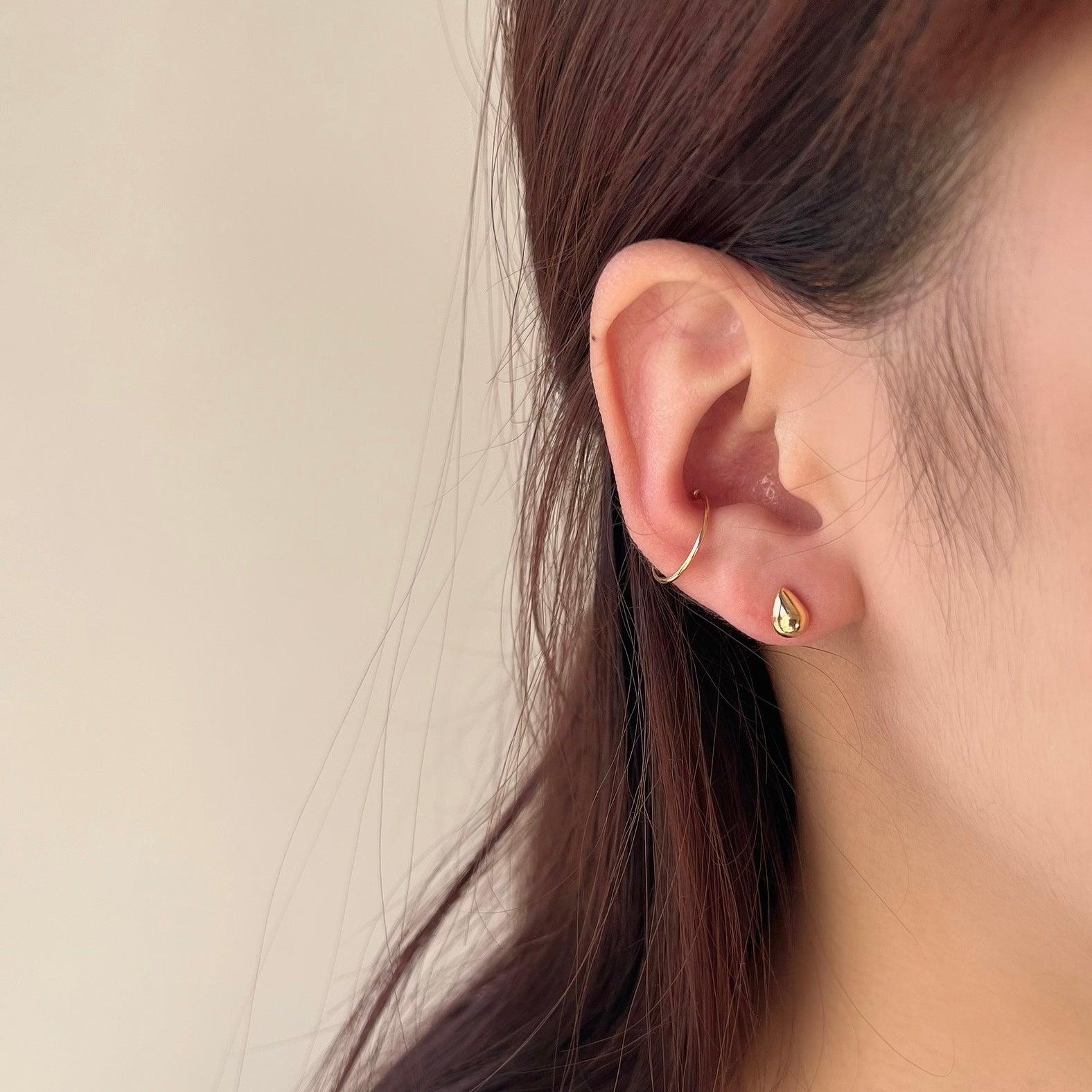 K18細身イヤーカフ