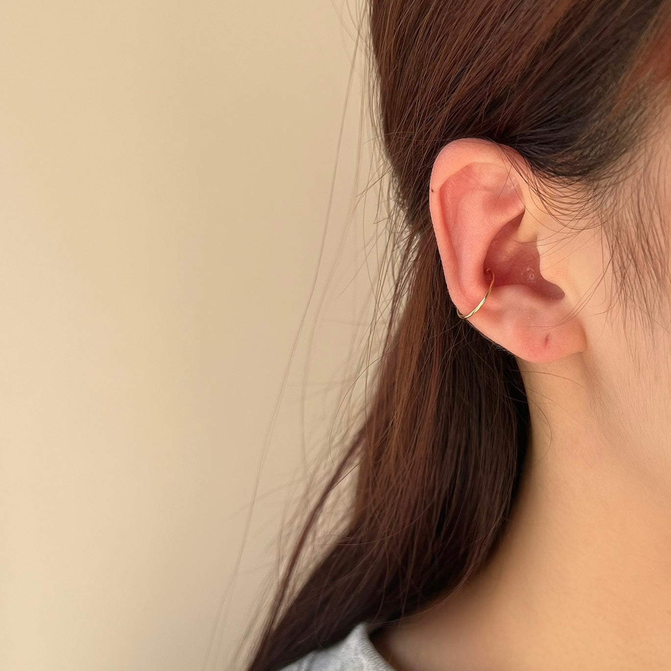 K18細身イヤーカフ