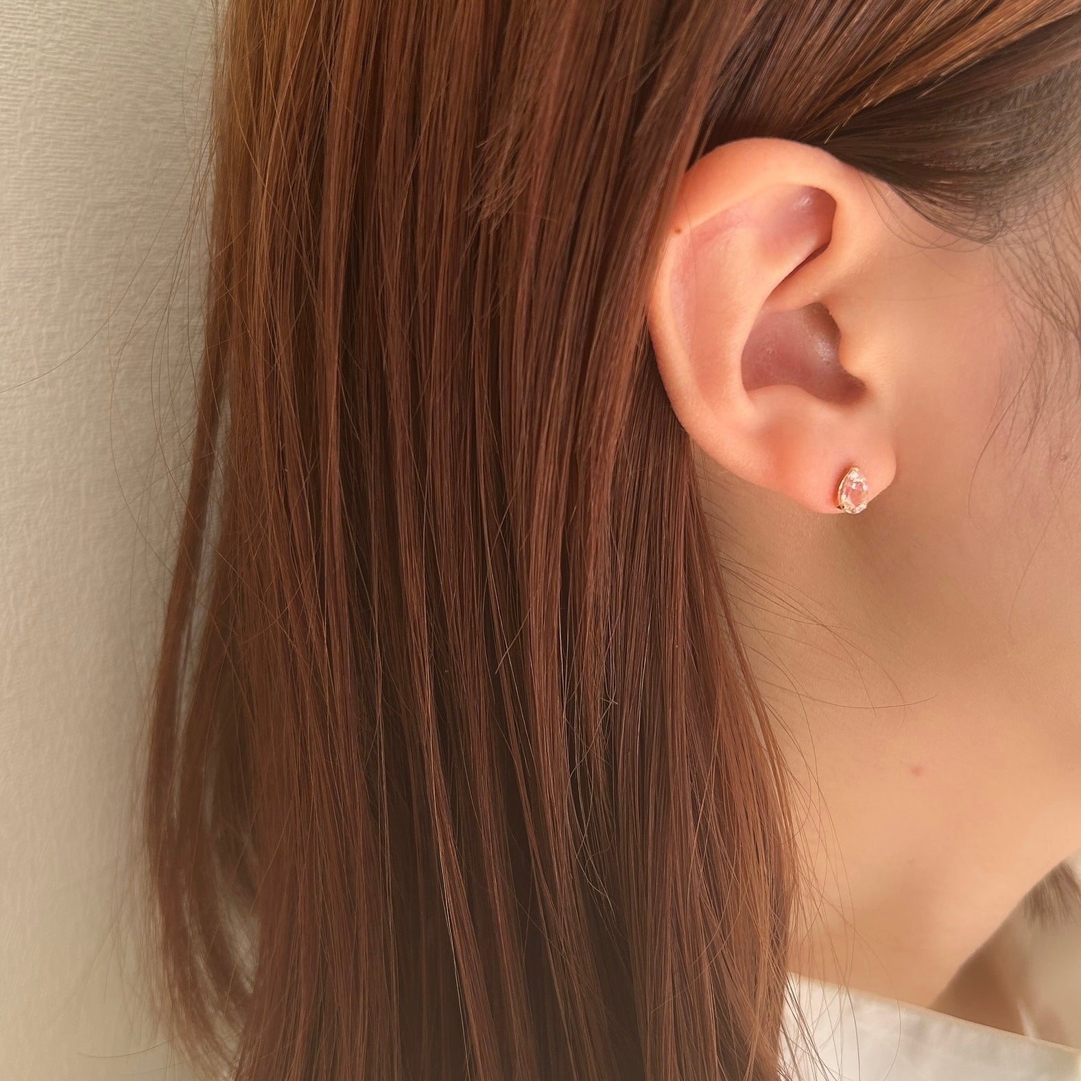 K18モルガナイトピアス