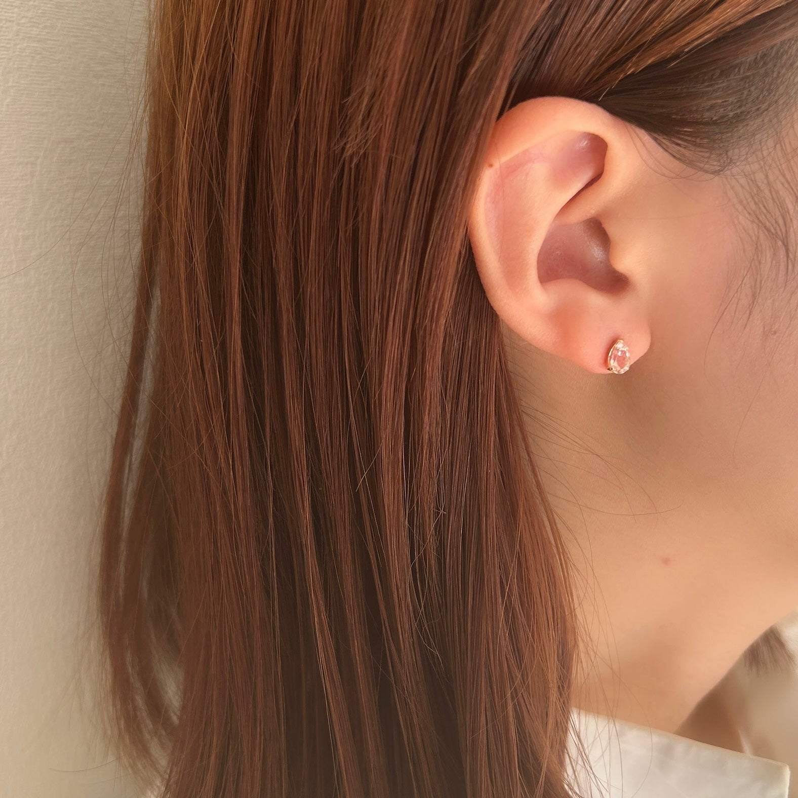 K18モルガナイトピアス