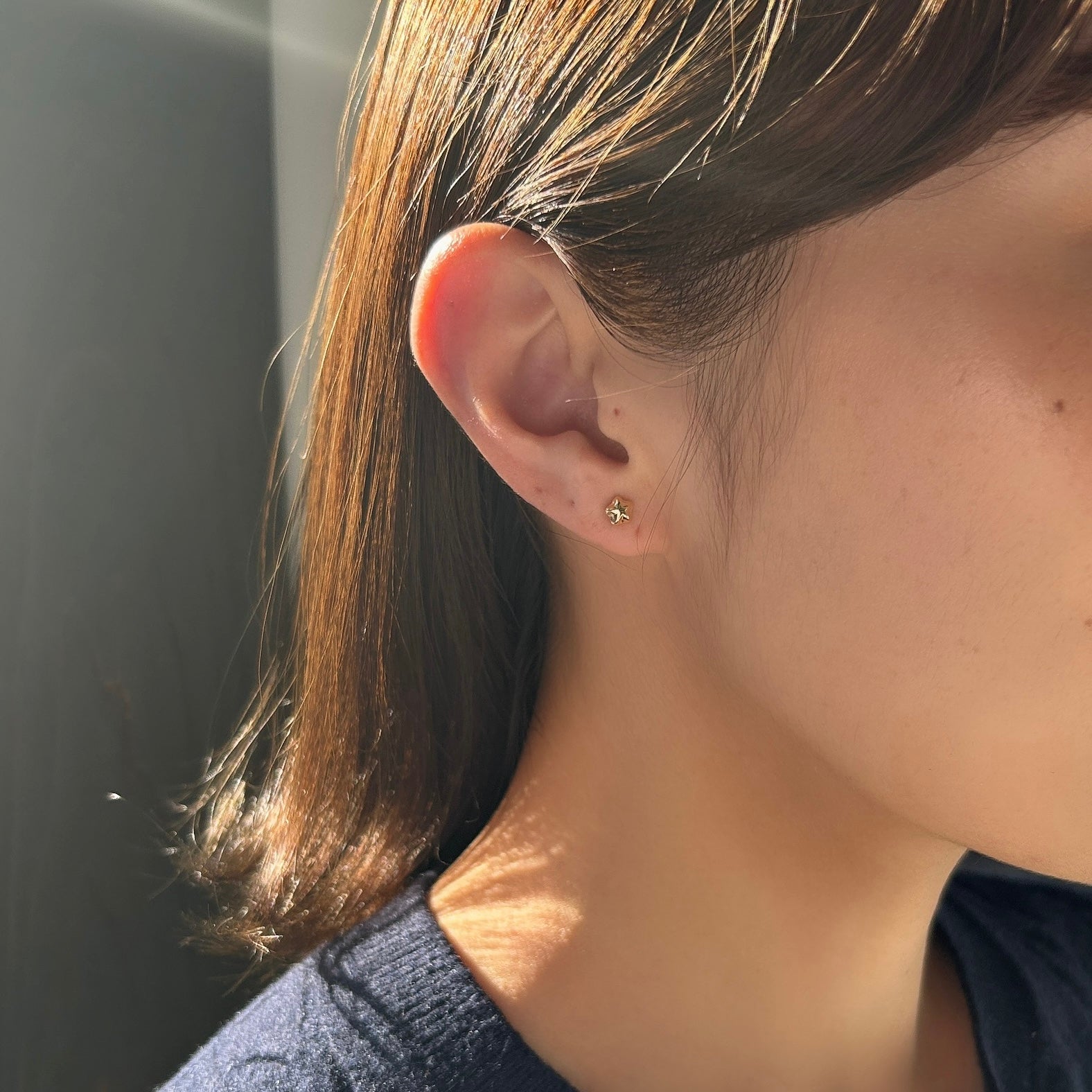 K18スターピアス