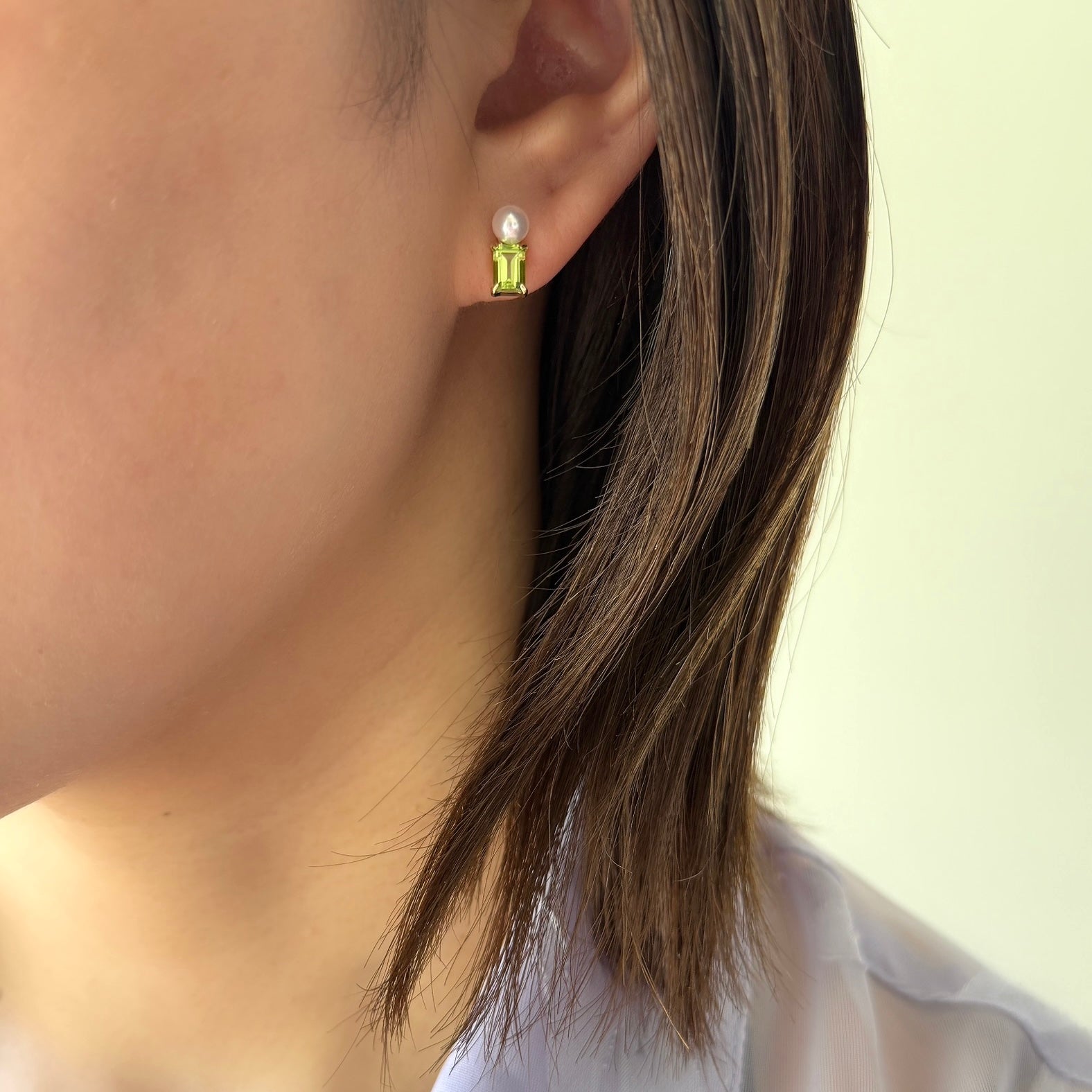 【受注生産品】K18誕生石チャーム(片耳)