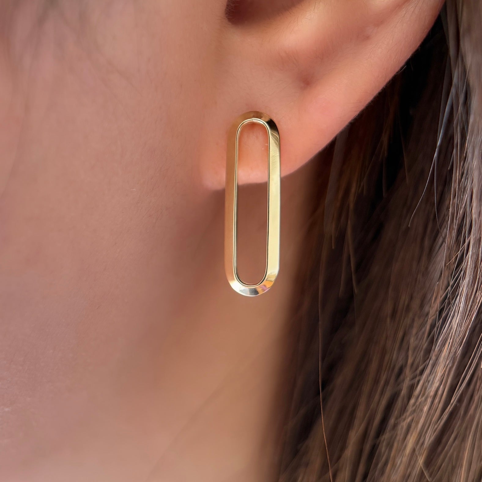 <NEW>K18ロングクリップピアス1コマ