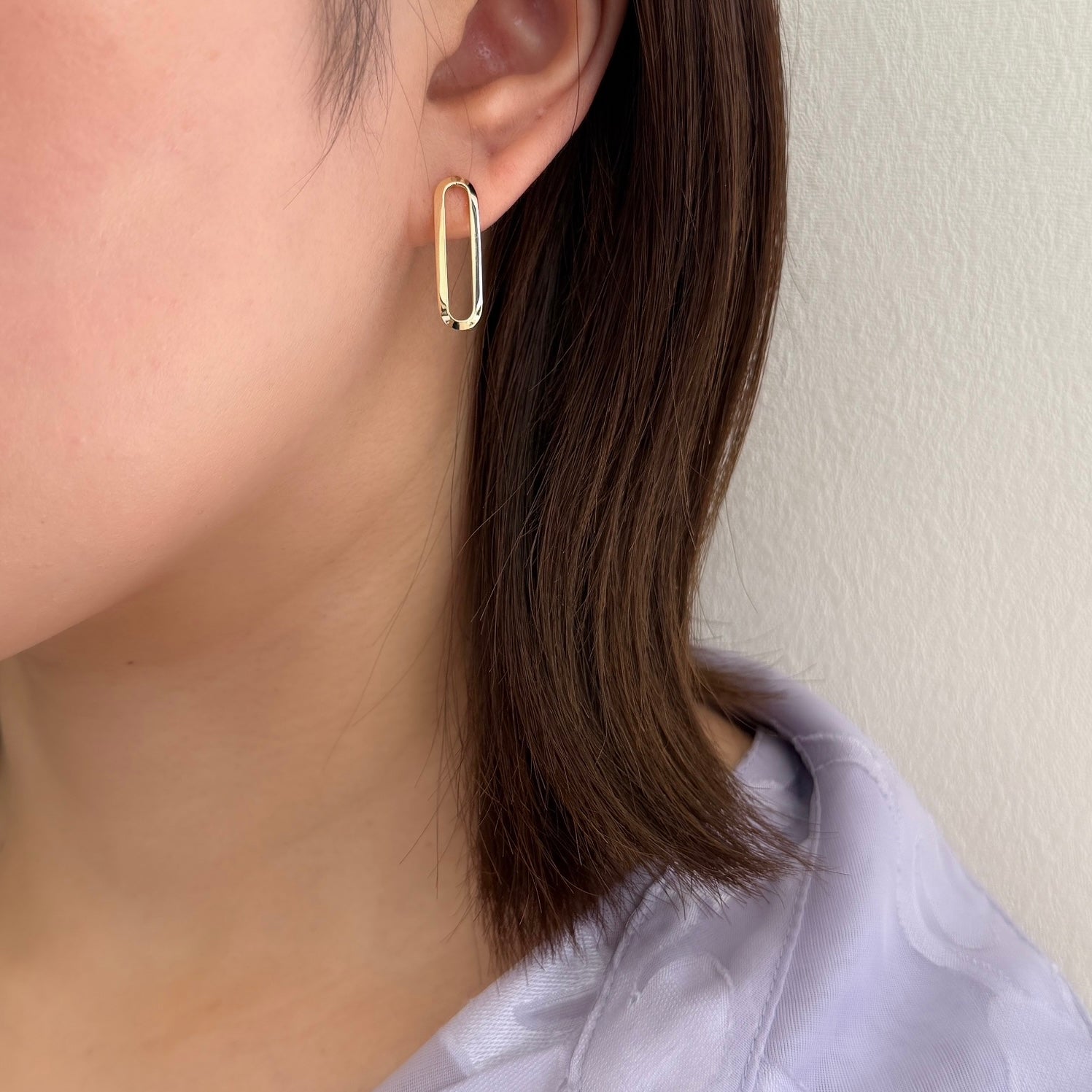 <NEW>K18ロングクリップピアス1コマ