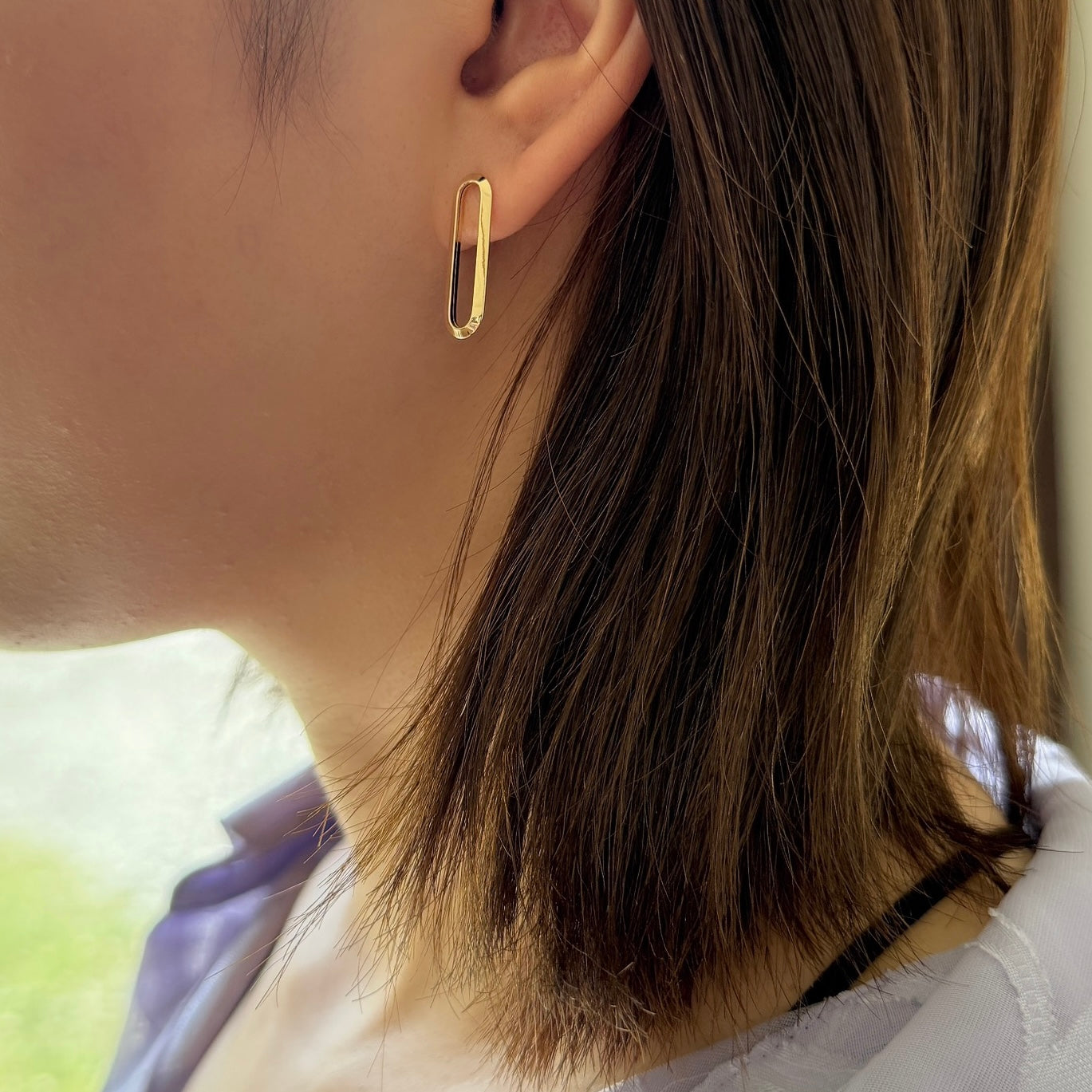<NEW>K18ロングクリップピアス1コマ