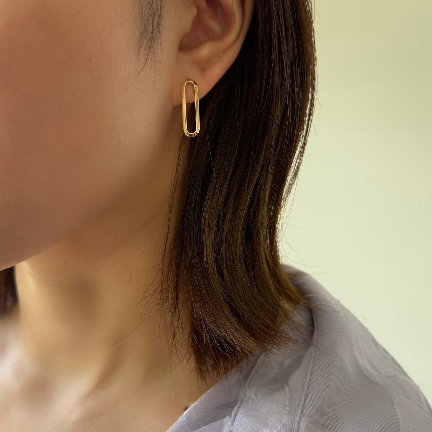 <NEW>K18ロングクリップピアス1コマ