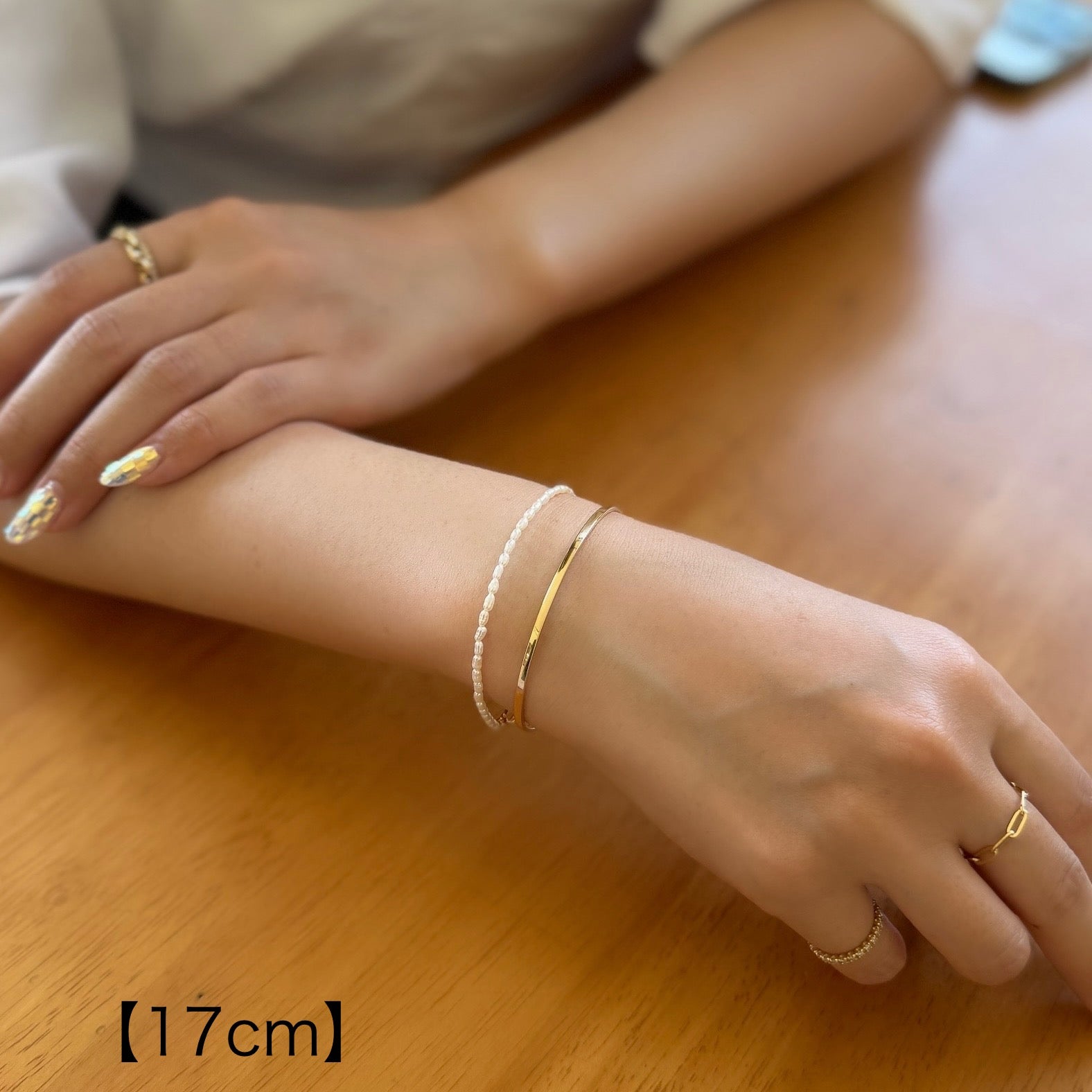 <NEW>【受注生産品】K18中空バングル