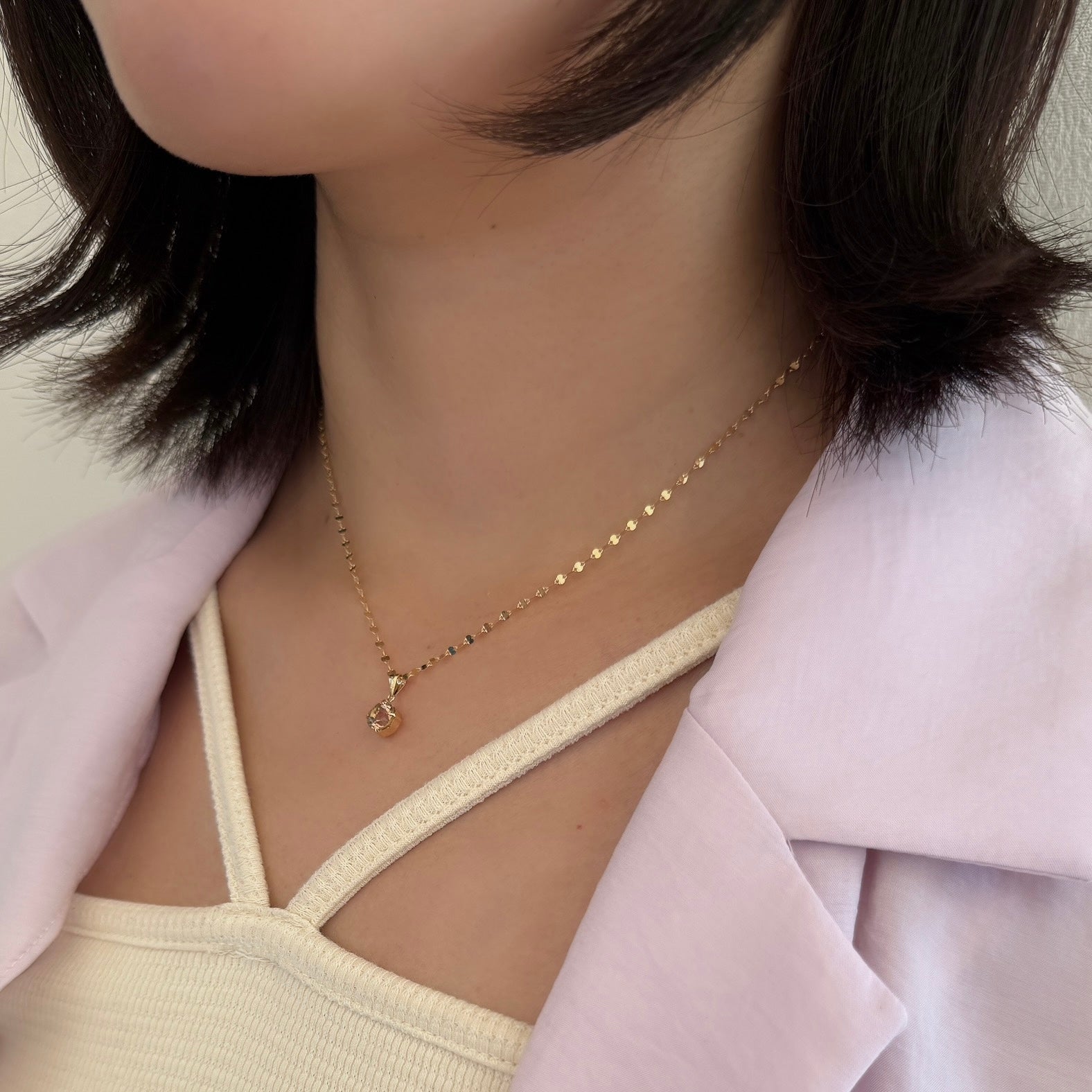 <NEW>【一点物】K18サンセットトルマリンペンダントトップA