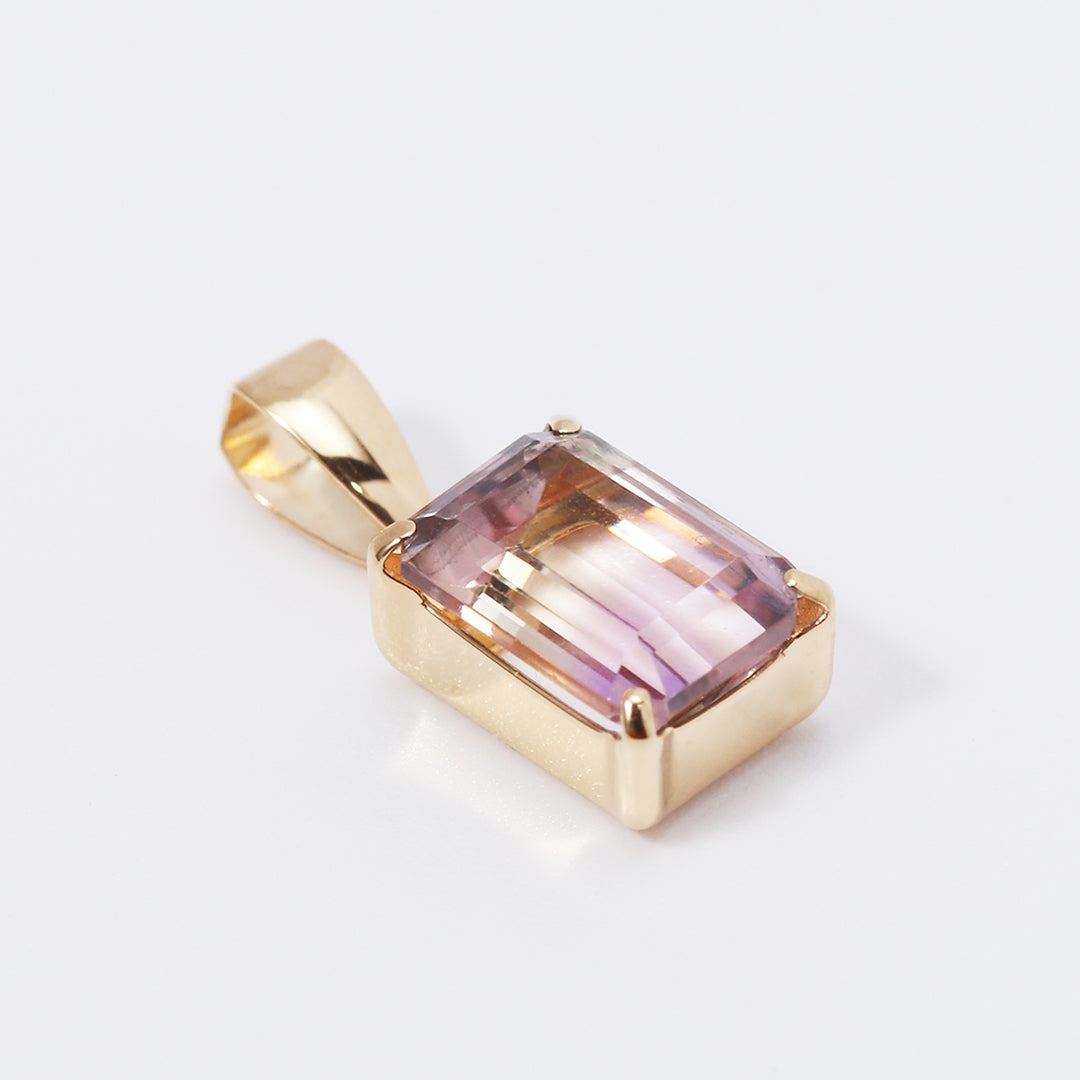 天然石【天然】アメトリン ペンダントトップ k18  63.95ct