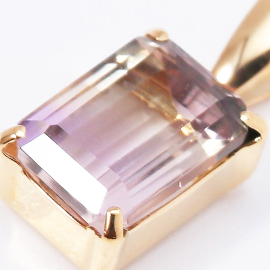 天然石【天然】アメトリン ペンダントトップ k18  63.95ct