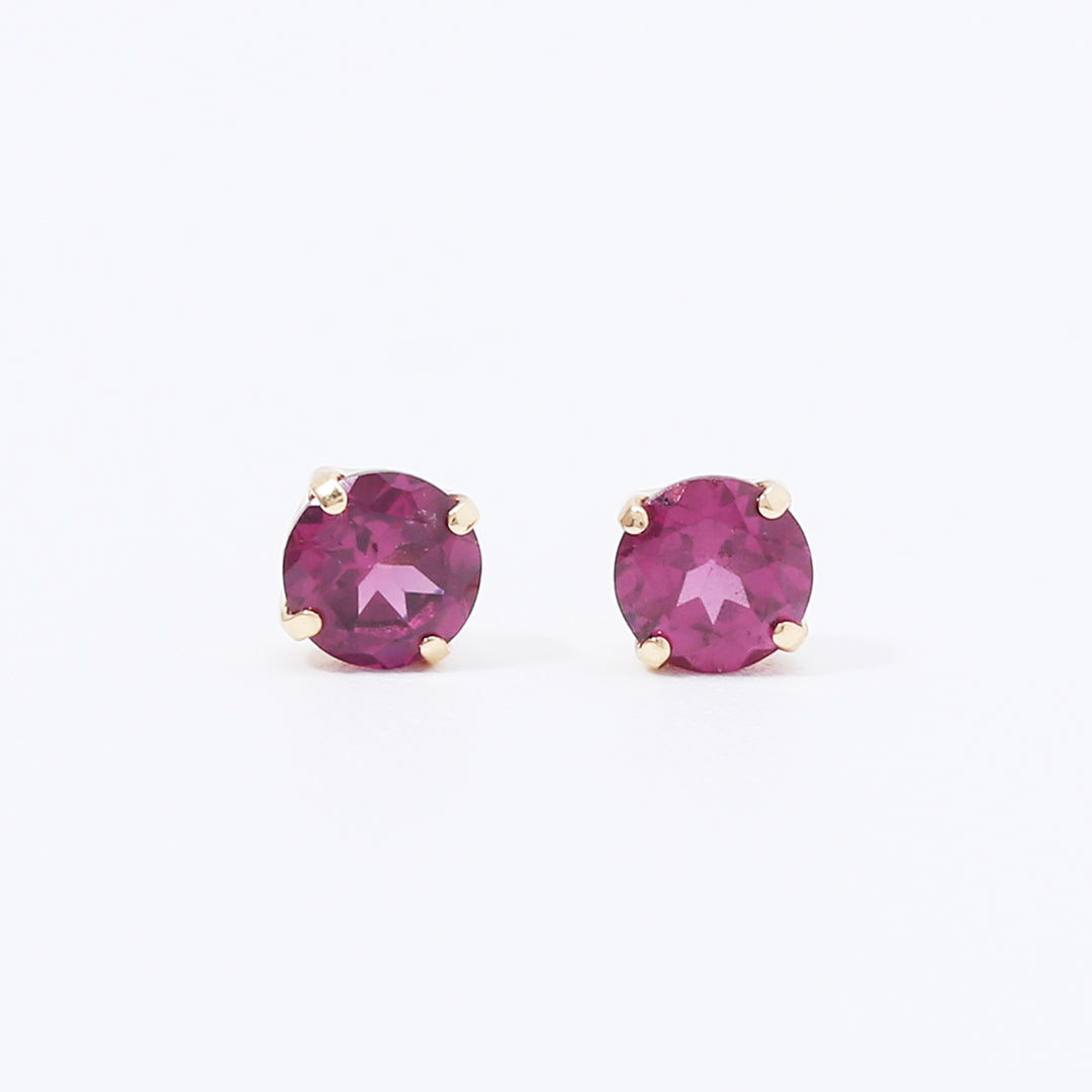 ロードライトガーネット ハート 2.4ct 18kピアス - istore.al