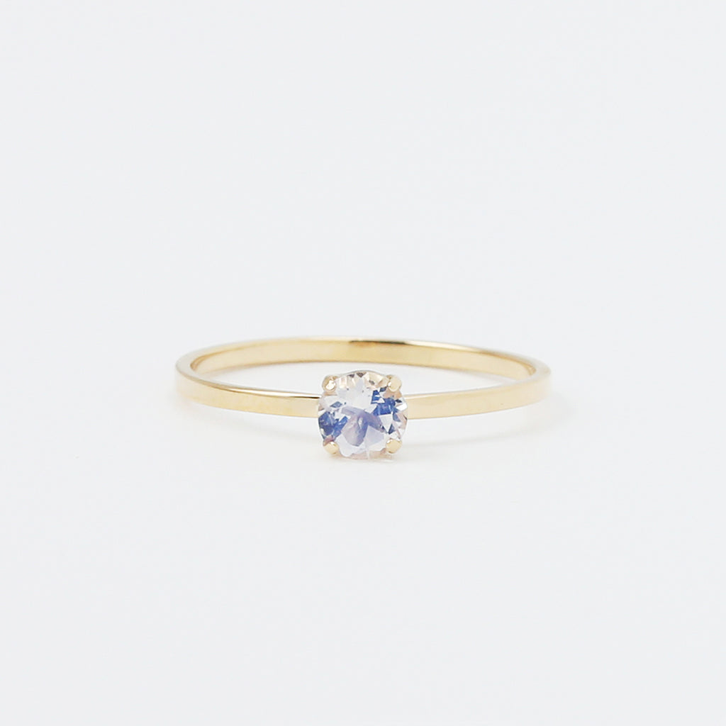 受注生産品】K18ロイヤルブルームーンストーンリング1号〜16号 