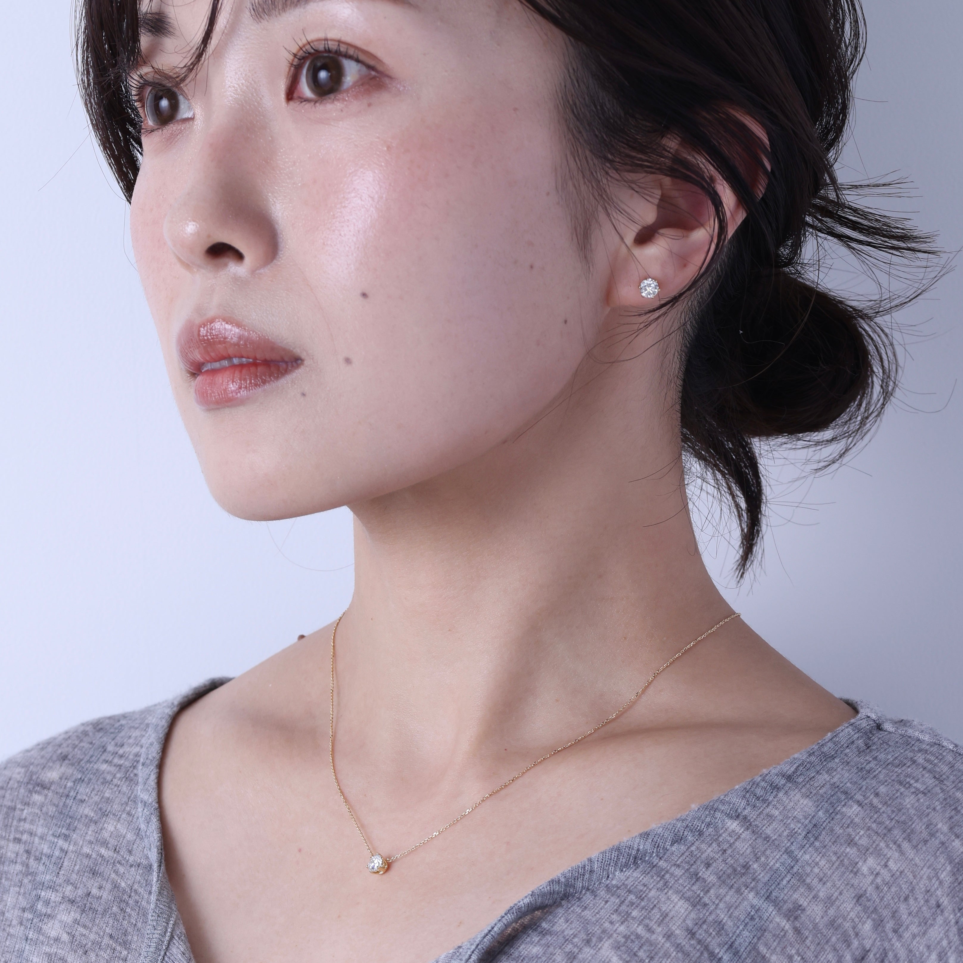 ＜クリスマス限定＞【受注生産品】K18 0.5ctダイヤモンドピアス(ソーティング付き)