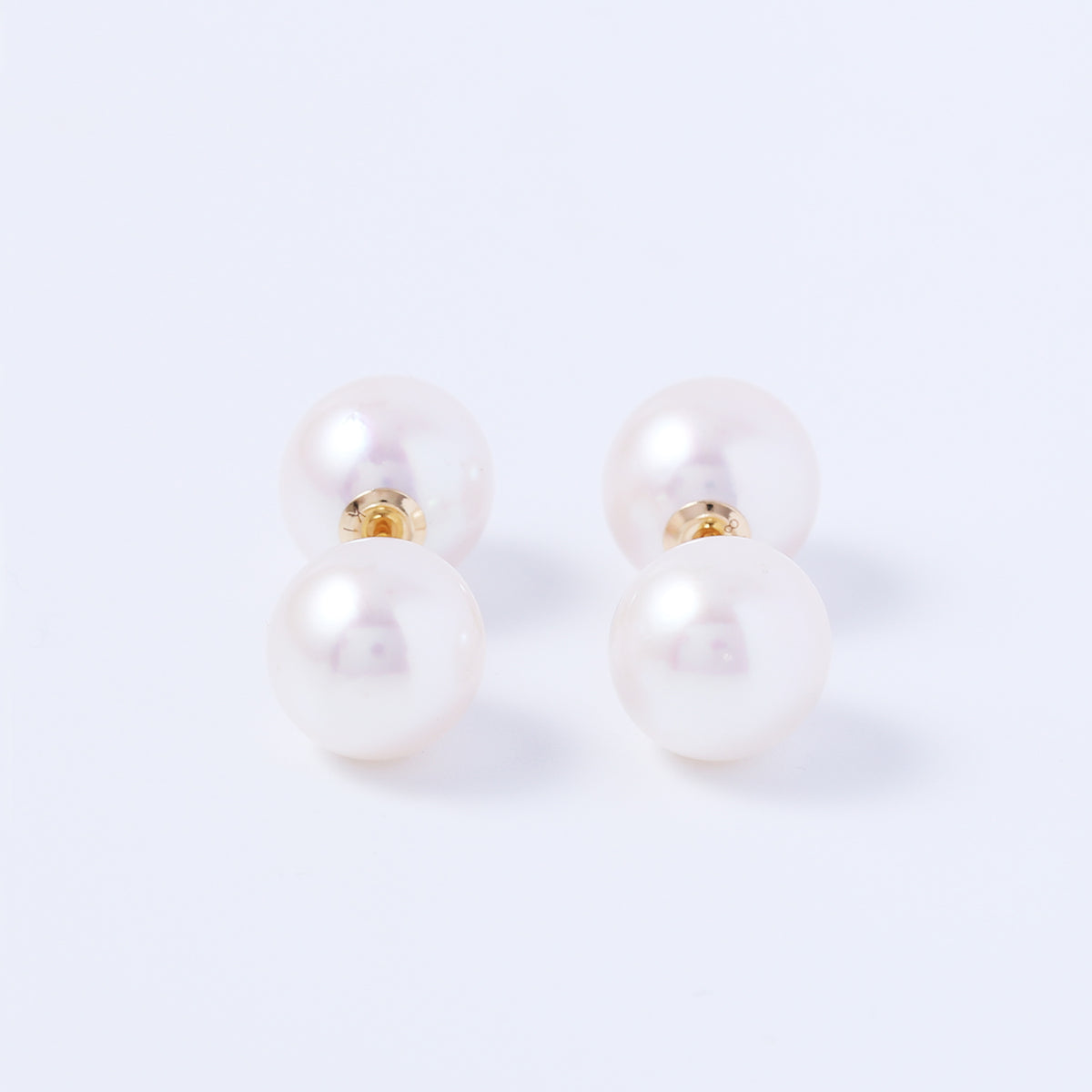 K18アコヤパールピアス ×アコヤパールキャッチ