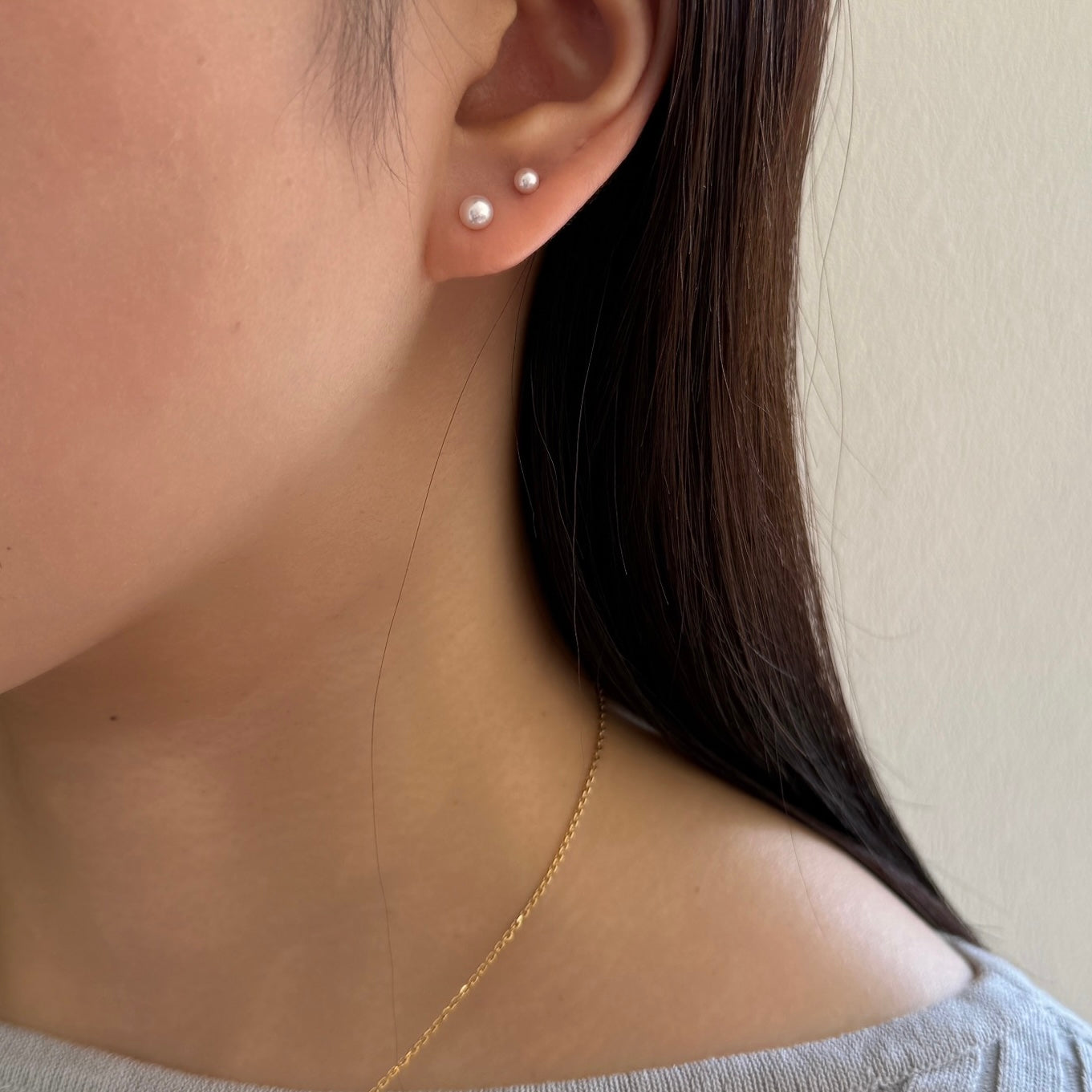 ＜NEW＞K18アコヤベビーパールピアス