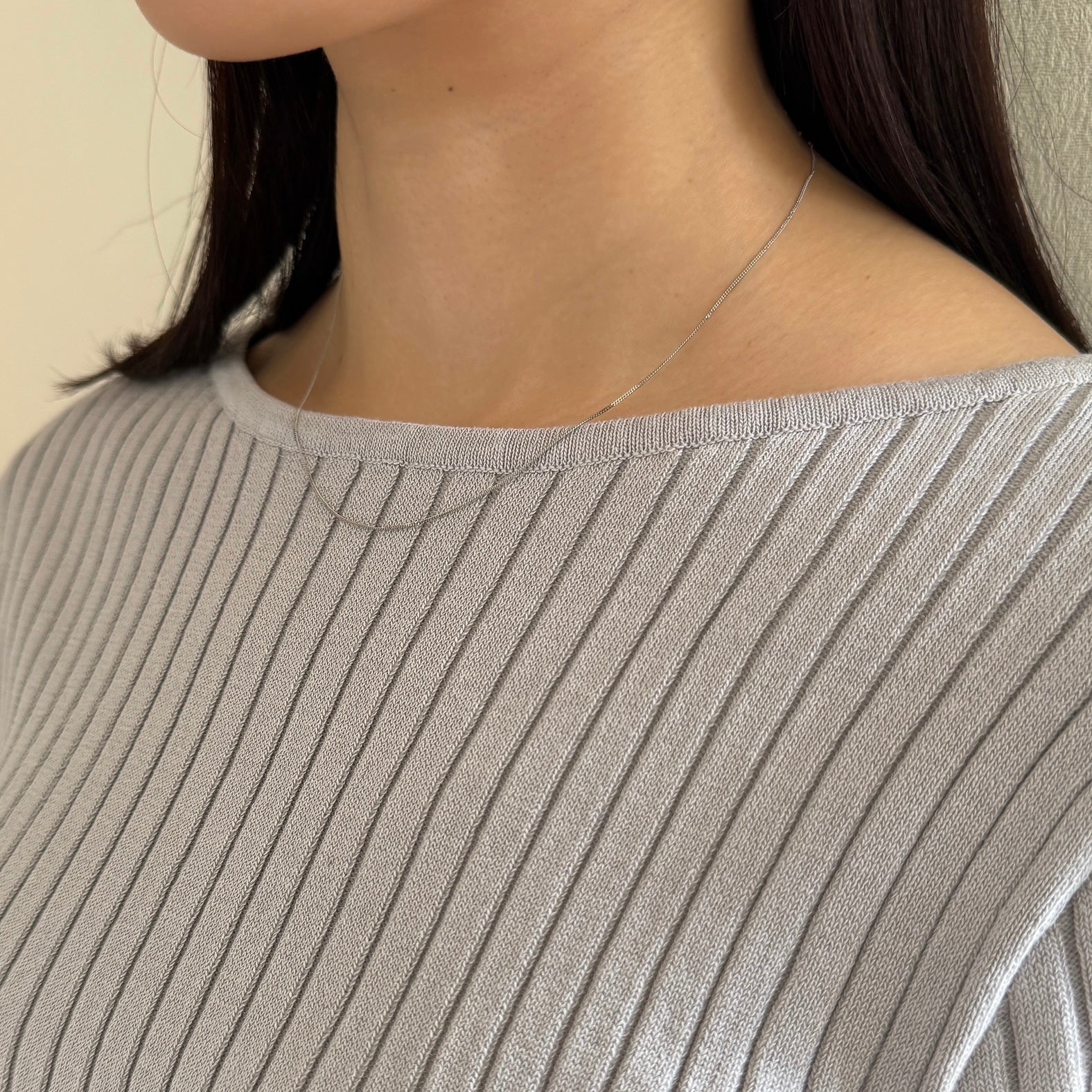 ＜NEW＞Pt850キヘイチェーンスライドネックレス