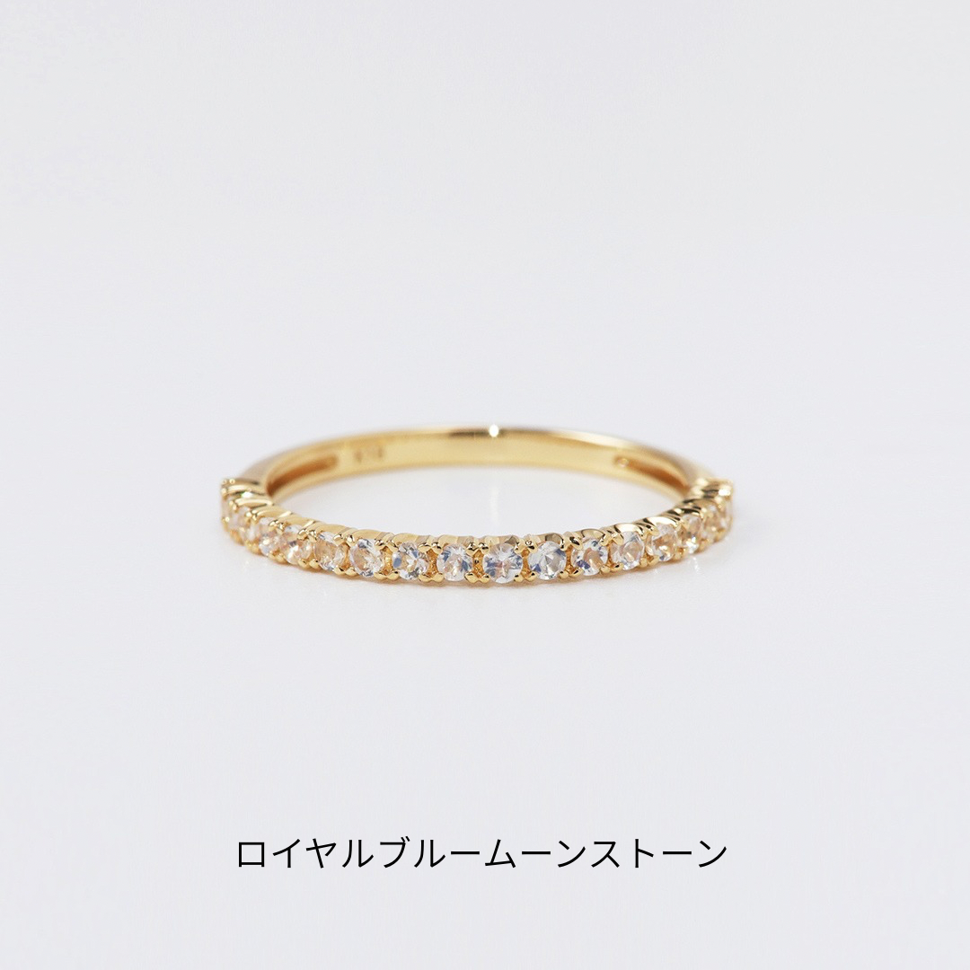 ＜NEW＞【受注生産品】K18ハーフエタニティリング(1.5㎜)9号～16号