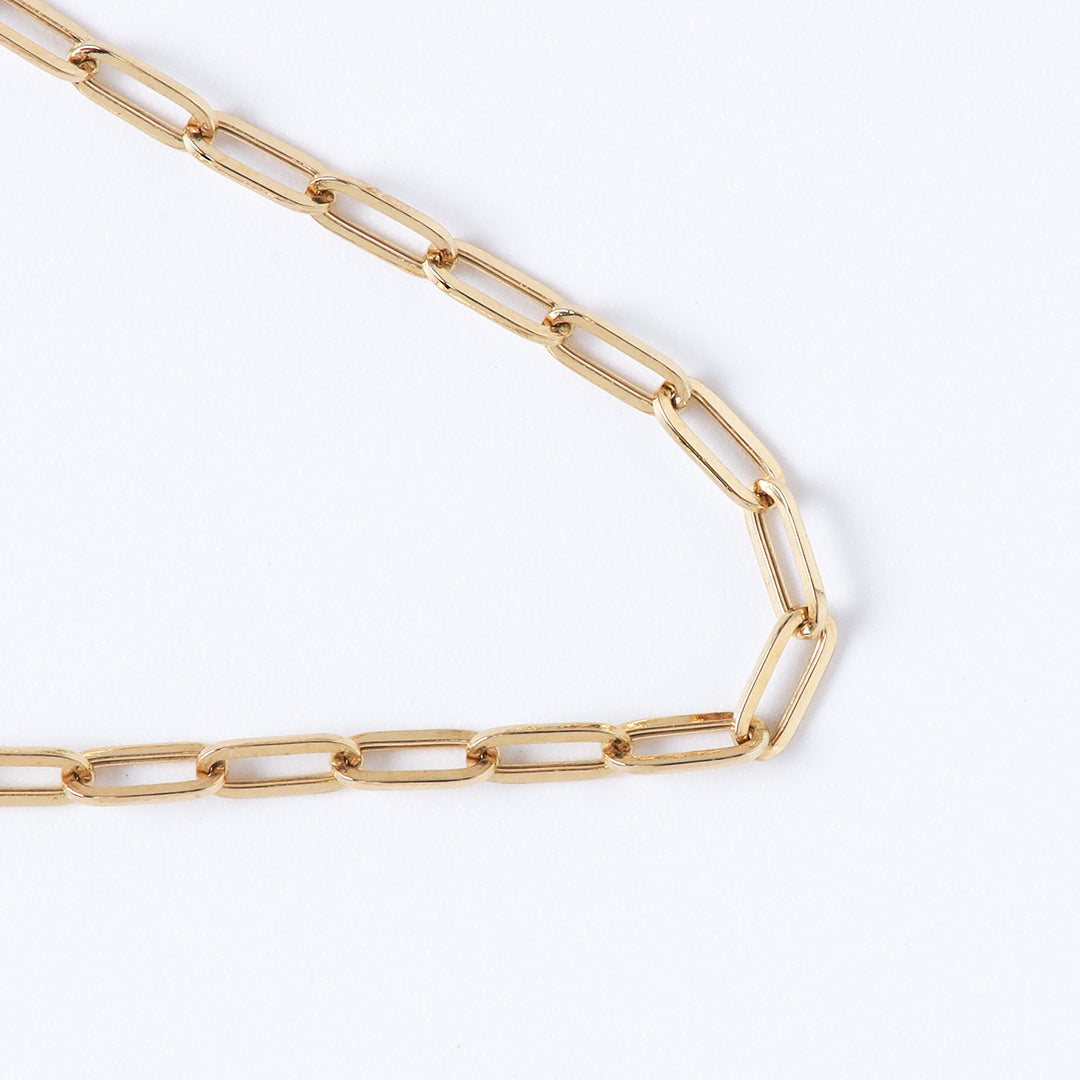 【SALE／55%OFF】 NEW＞【受注生産品】K18ペーパークリップチェーンブレスレット アクセサリー