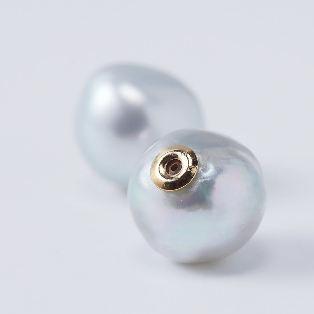＜NEW＞K18アコヤナチュラルパールキャッチ