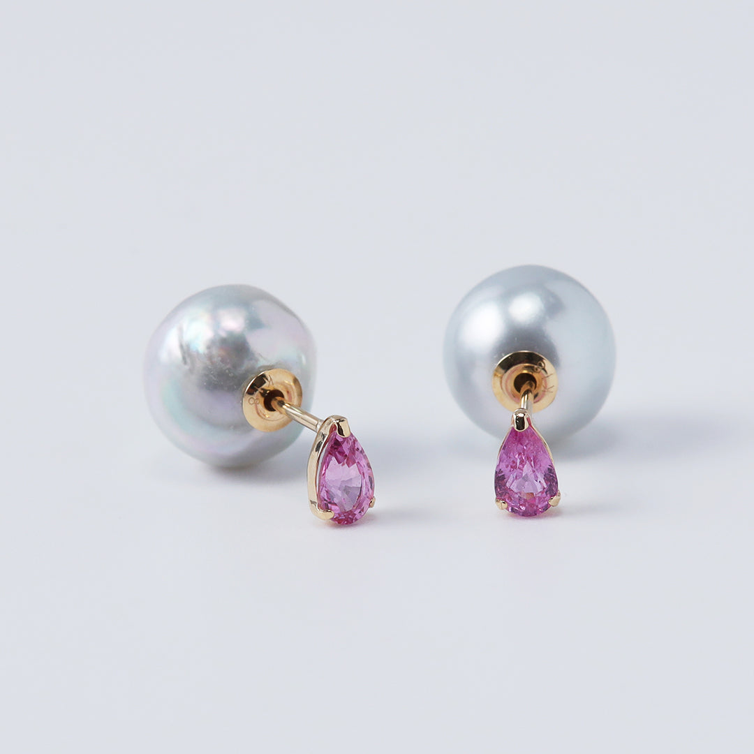＜NEW＞K18アコヤナチュラルパールキャッチ