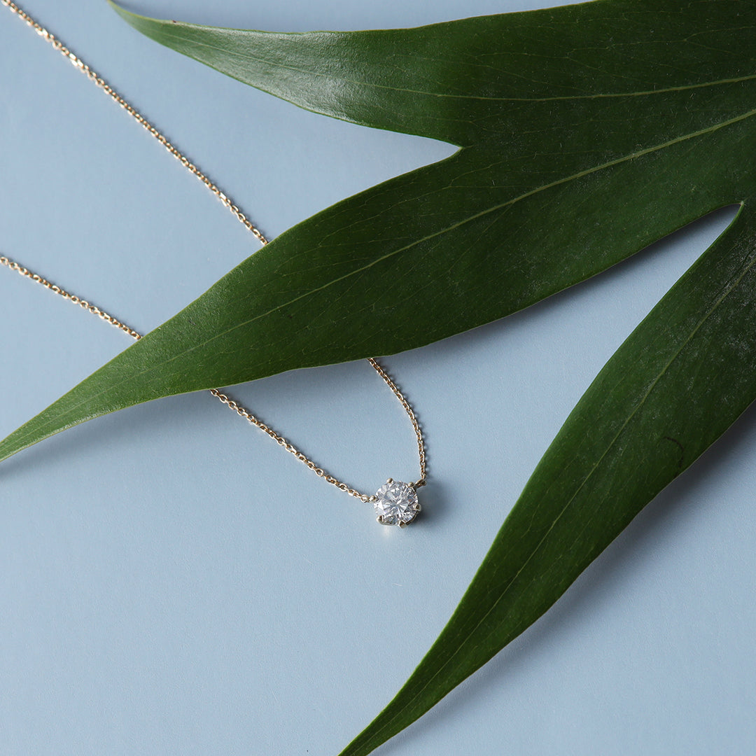 ＜クリスマス限定＞【受注生産品】K18 0.5ctダイヤモンドネックレス(ソーティング付き)