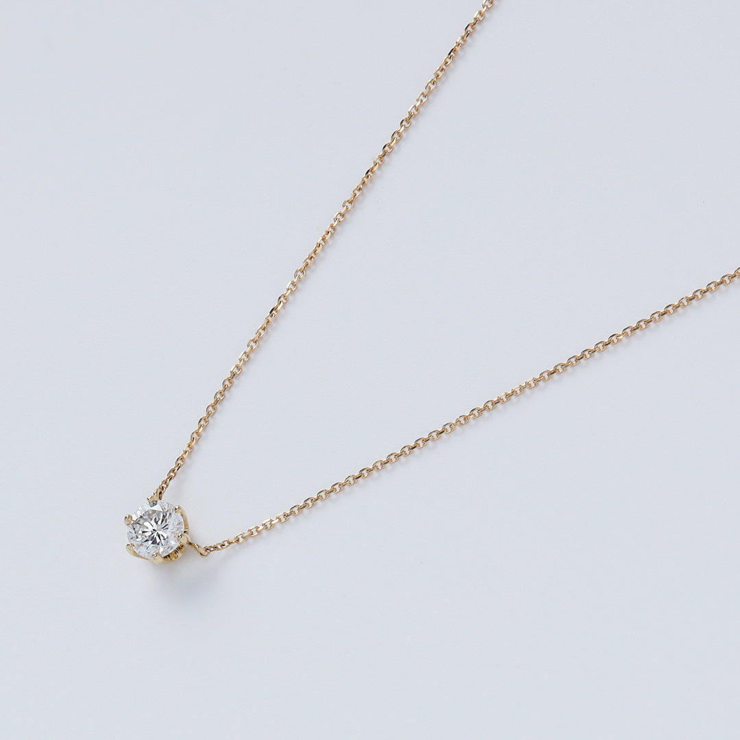 ＜クリスマス限定＞【受注生産品】K18 0.5ctダイヤモンドネックレス(ソーティング付き)