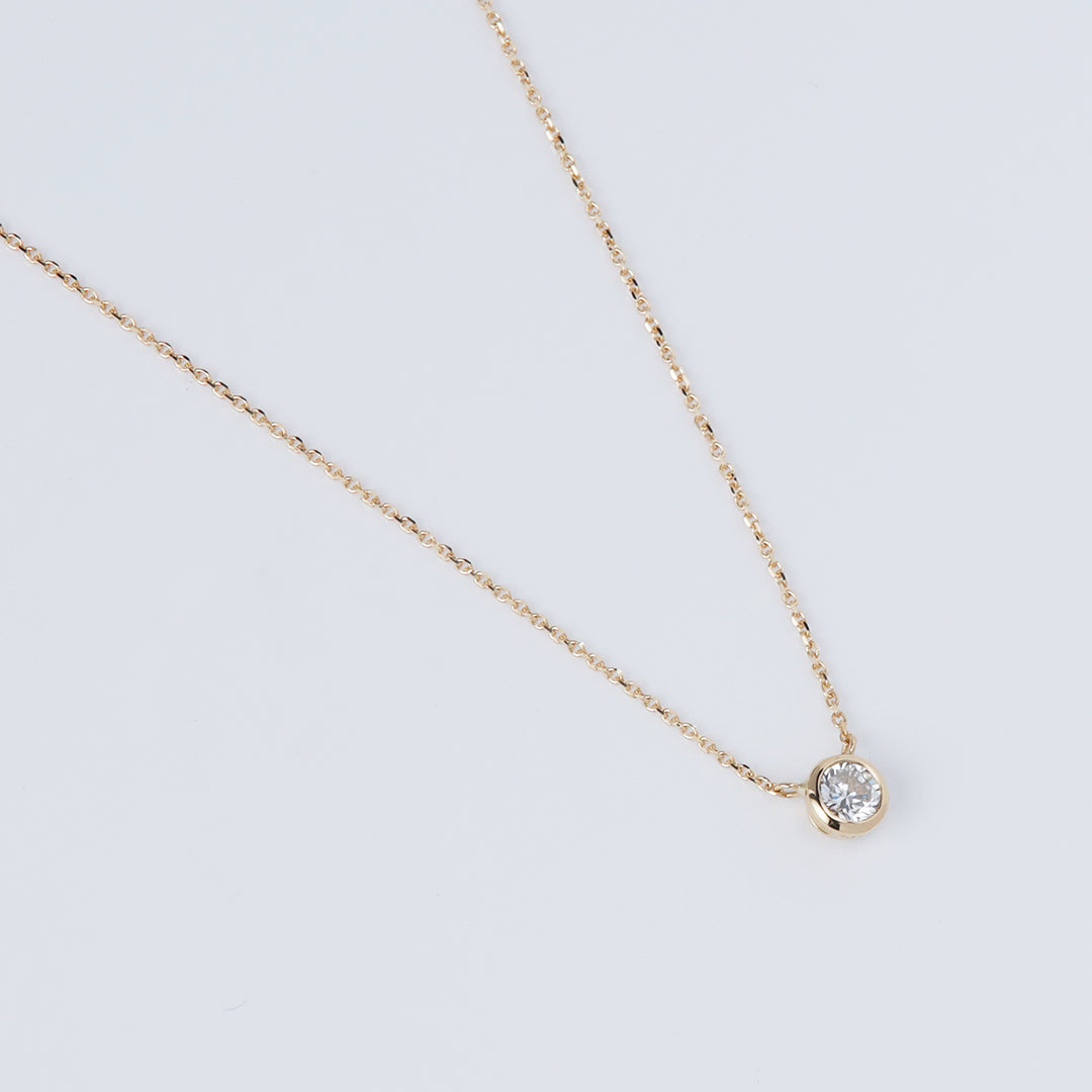 ＜クリスマス限定＞【受注生産品】K18 0.3ctダイヤモンドネックレス(ソーティング付き)