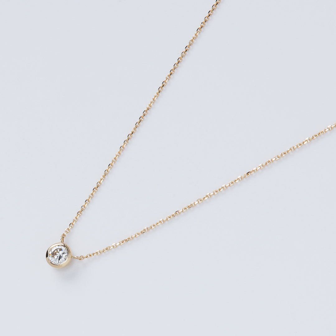 ＜クリスマス限定＞【受注生産品】K18 0.3ctダイヤモンドネックレス(ソーティング付き)