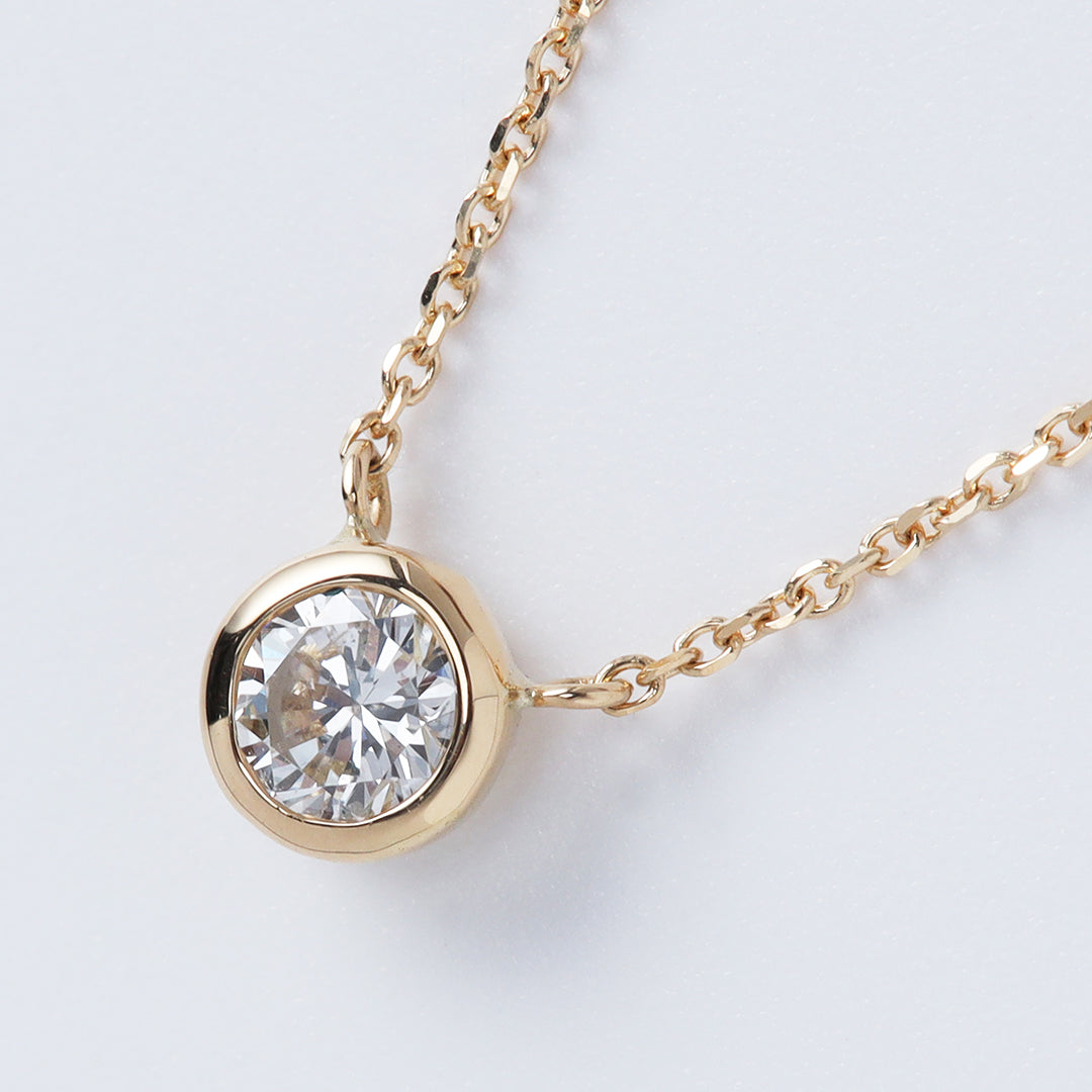 ＜クリスマス限定＞【受注生産品】K18 0.3ctダイヤモンドネックレス(ソーティング付き)