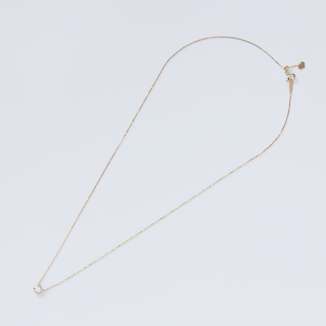 ＜クリスマス限定＞【受注生産品】K18 0.3ctダイヤモンドネックレス(ソーティング付き)