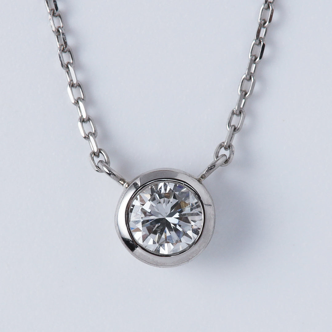 ＜クリスマス限定＞【受注生産品】Pt900/Pt850 0.3ctダイヤモンドネックレス(ソーティング付き)