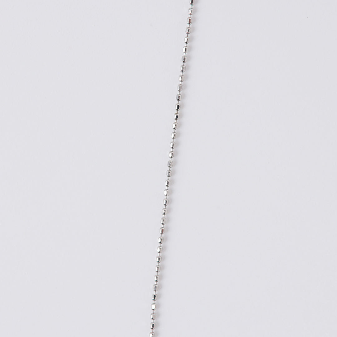 pt850 ボールチェーン ネックレス NEW＞Pt850ボールチェーンスライドネックレス