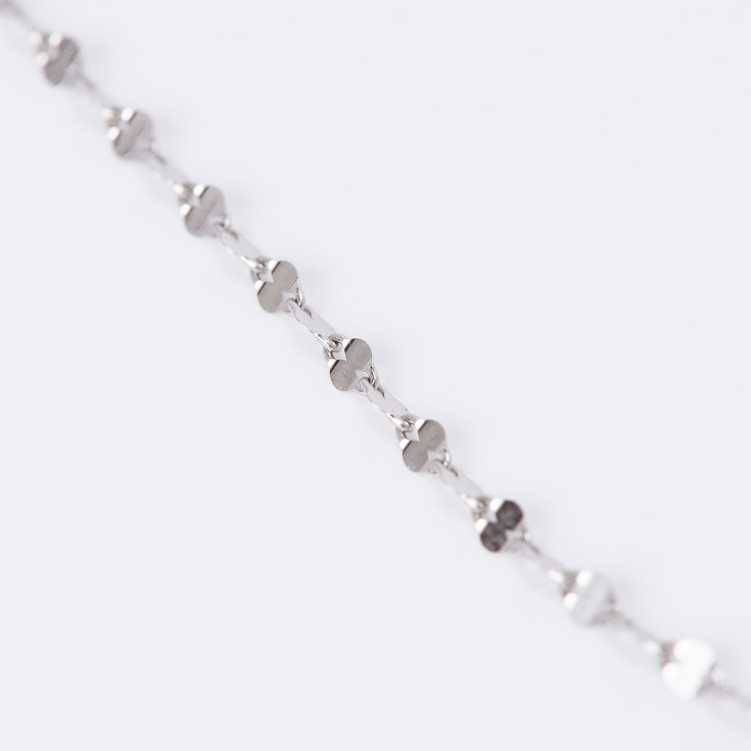 【受注生産品】＜NEW＞Pt850ペタルチェーンネックレス