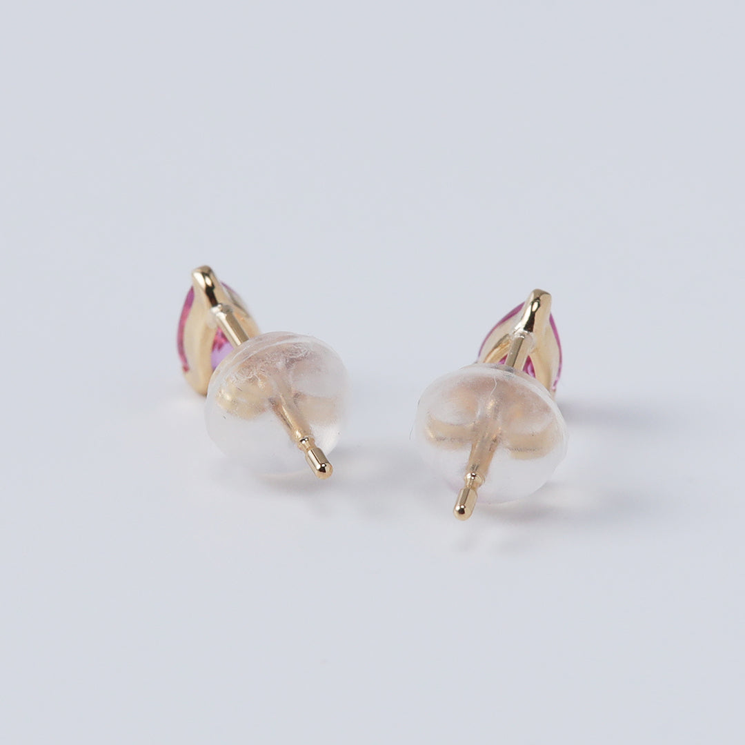 ＜NEW＞K18ピンクサファイアツユピアス