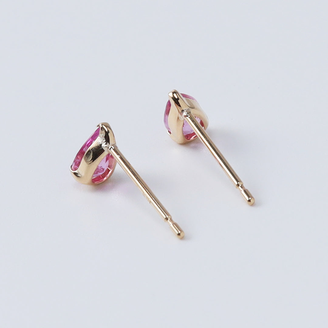 ＜NEW＞K18ピンクサファイアツユピアス