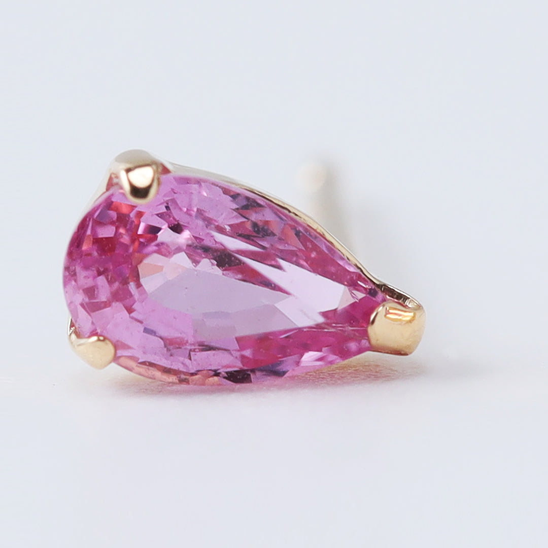 ＜NEW＞K18ピンクサファイアツユピアス