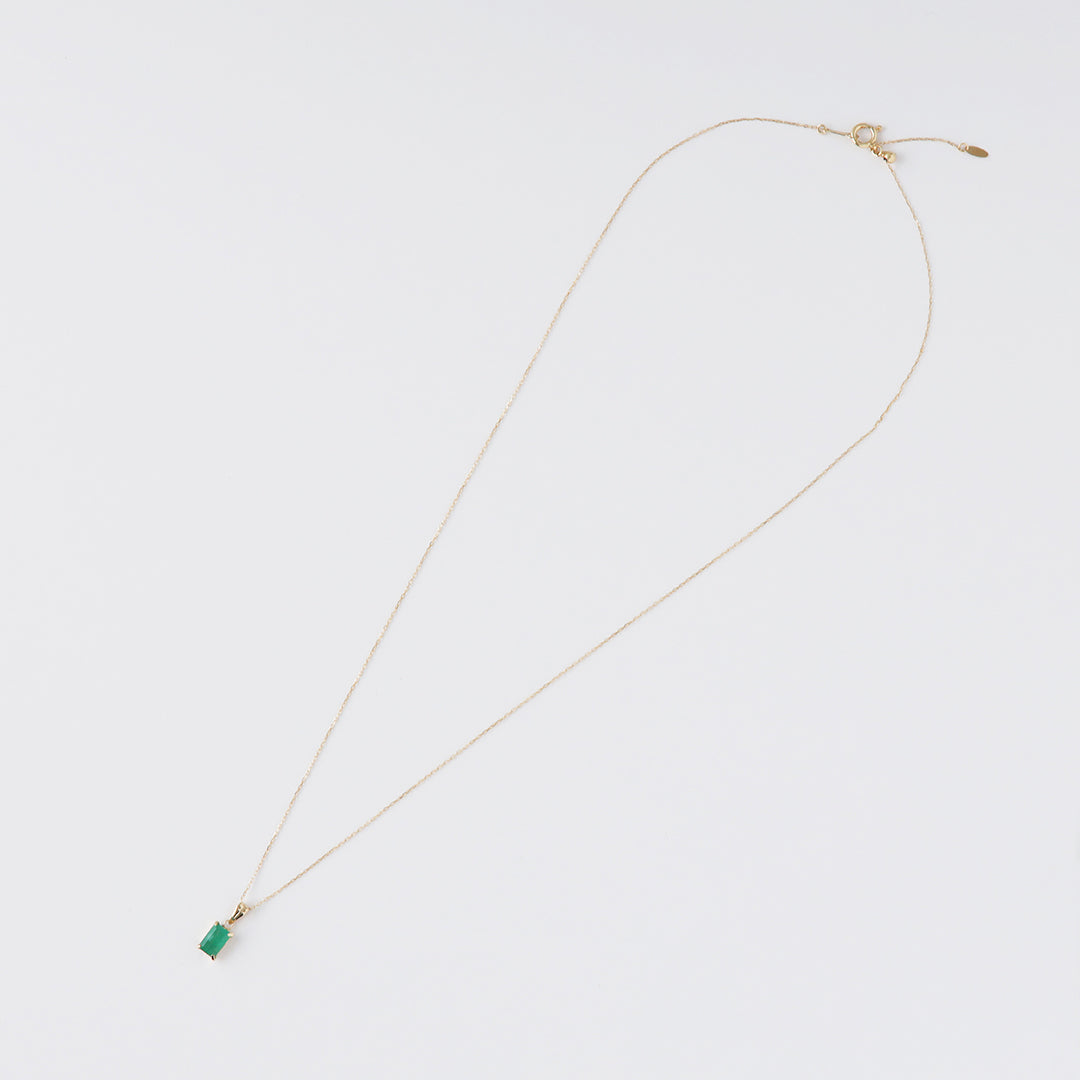 ＜NEW＞K18スクエアエメラルドペンダントトップ